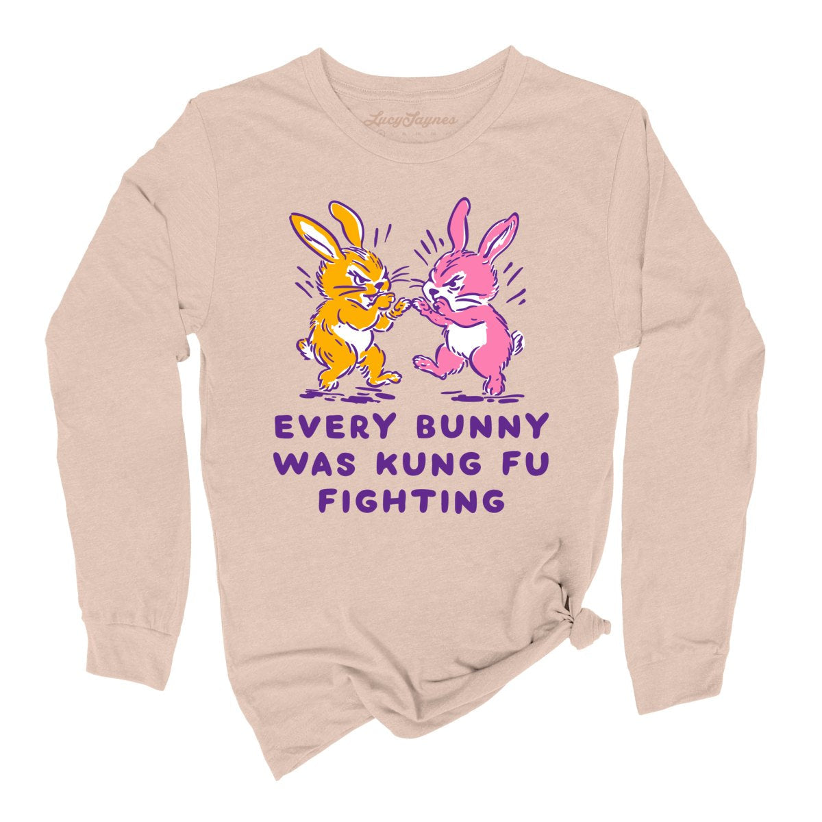 Every Bunny Was Kung Fu Fighting - Long Sleeve Tee