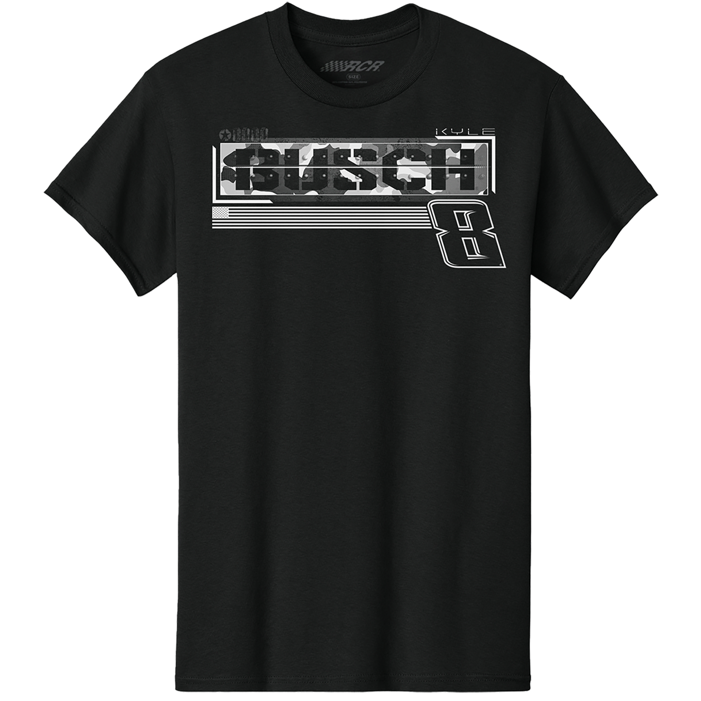 KYLE BUSCH #8 CHEDDAR'S BLK TONAL TEE