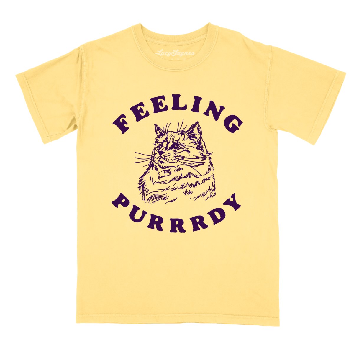 Feeling Purrrdy Comfort Colors Tee