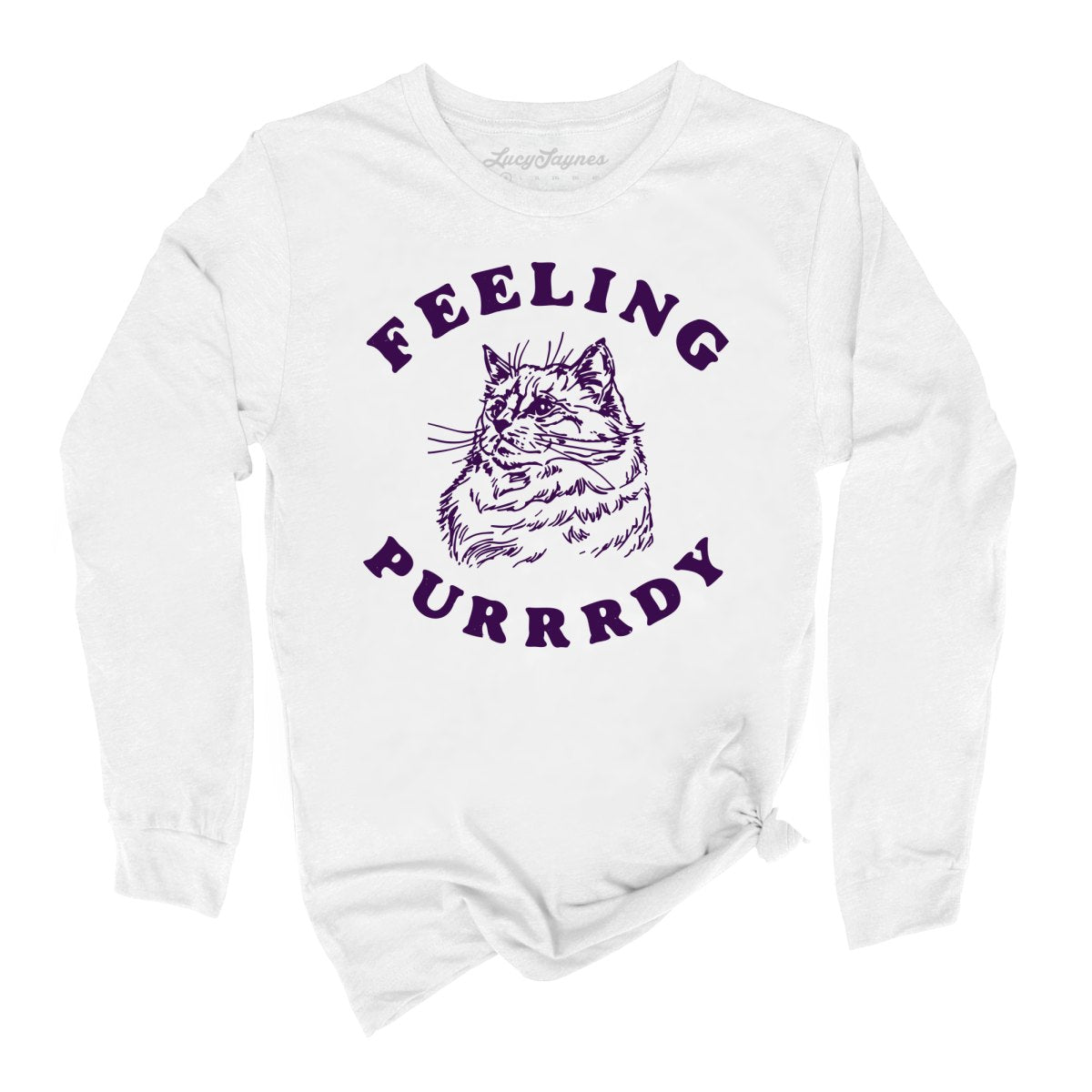 Feeling Purrrdy Long Sleeve Tee