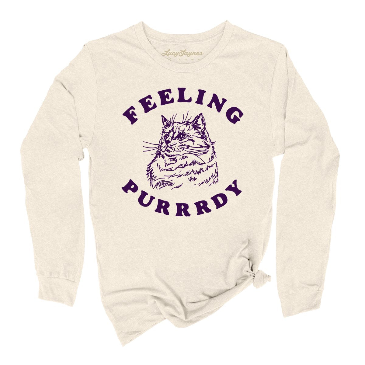 Feeling Purrrdy Long Sleeve Tee