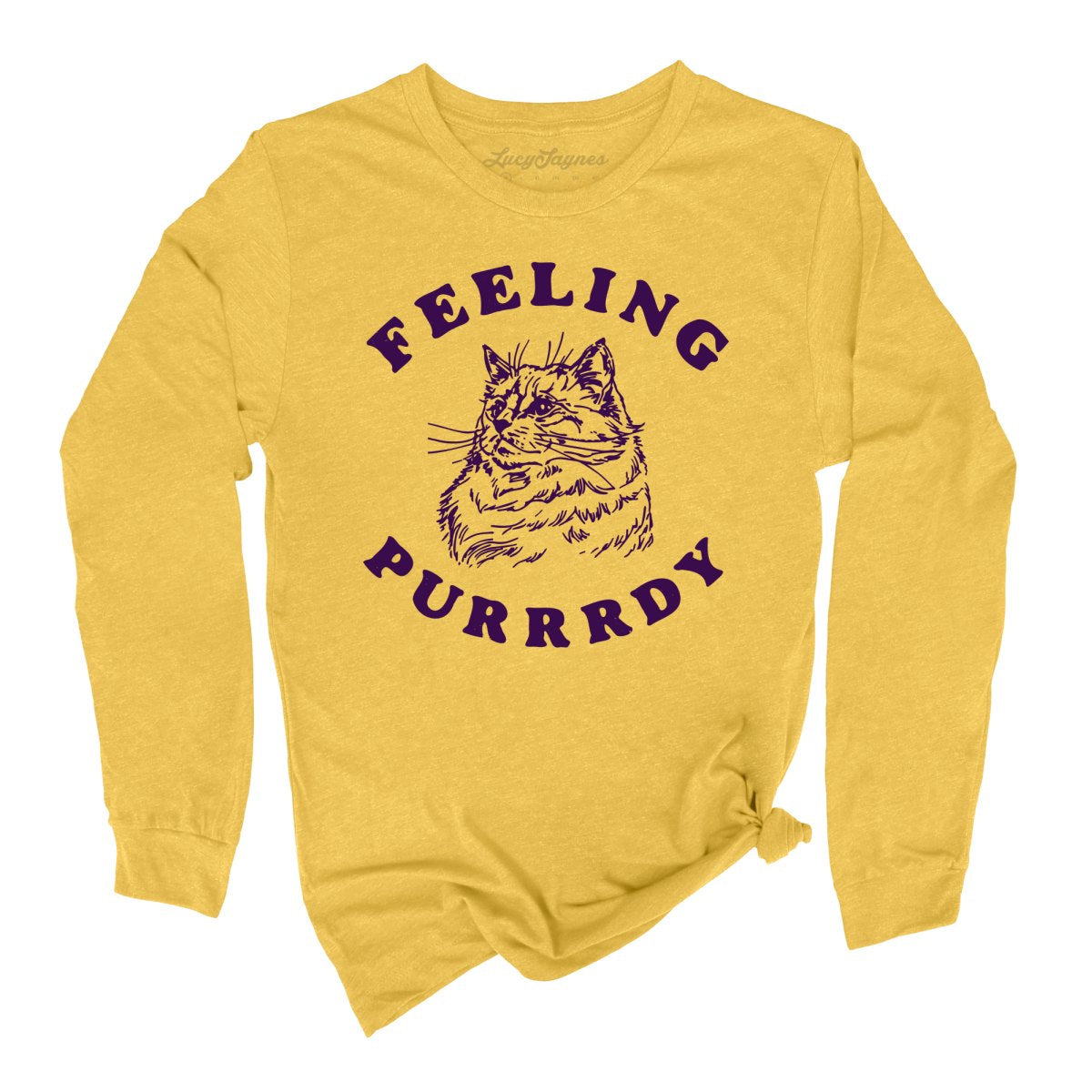 Feeling Purrrdy Long Sleeve Tee