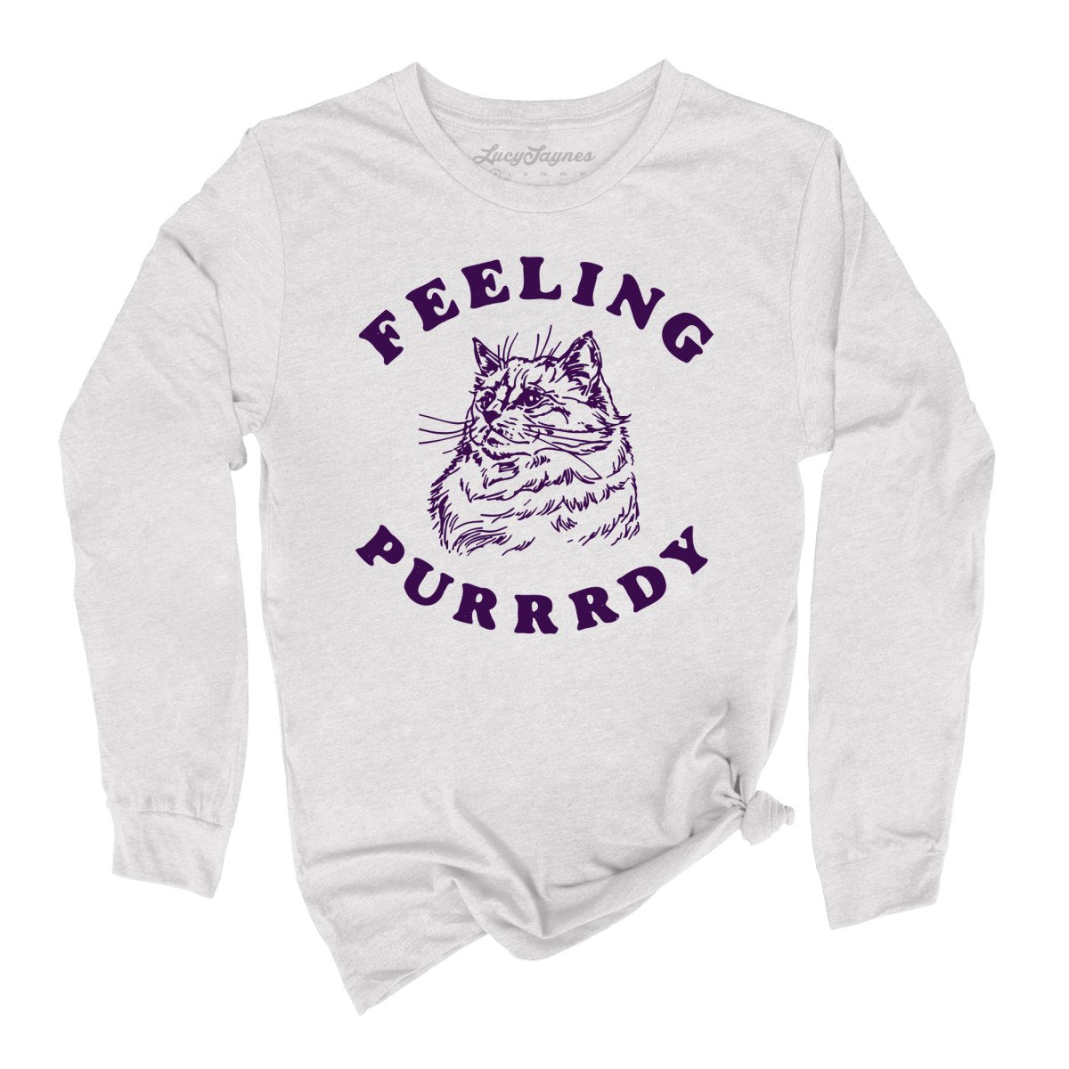 Feeling Purrrdy Long Sleeve Tee