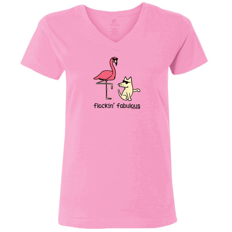 Flockin Fabulous - Ladies T-Shirt V-Neck
