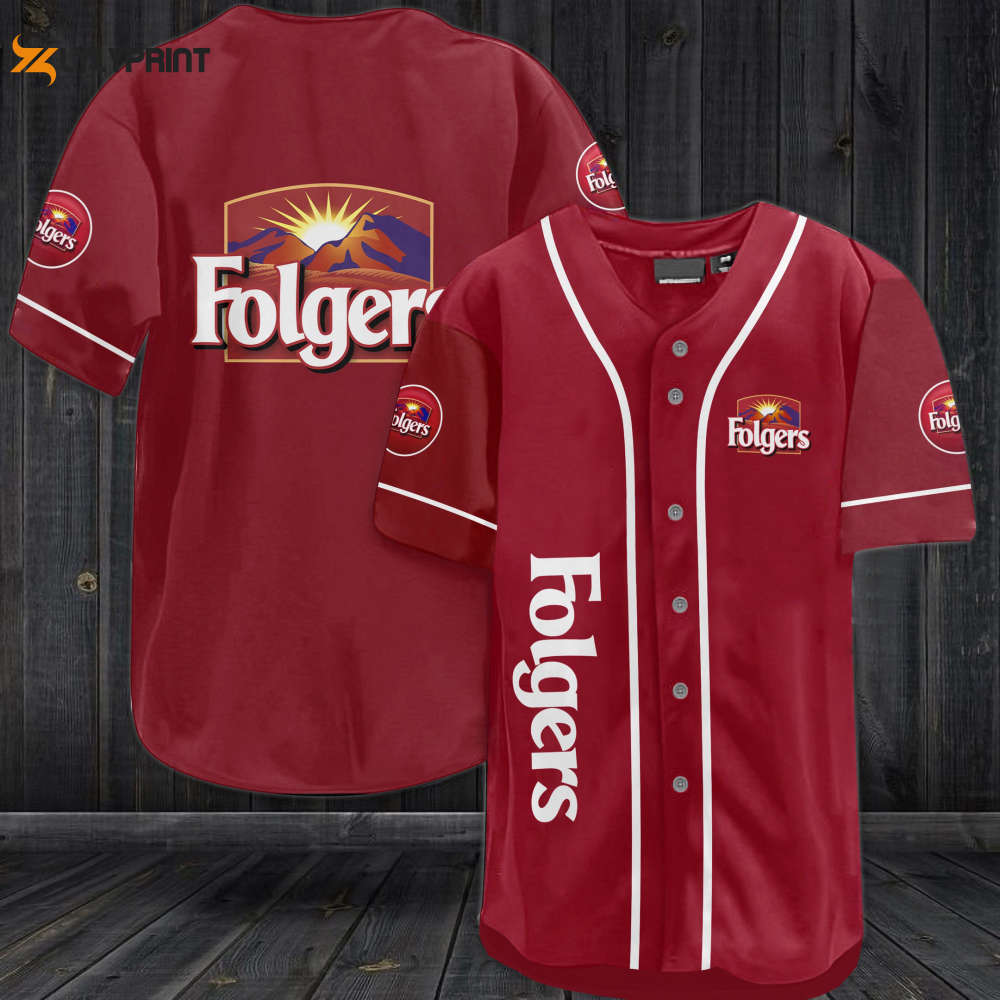 Folgers Coffee Baseball Jersey - lylyprint.com