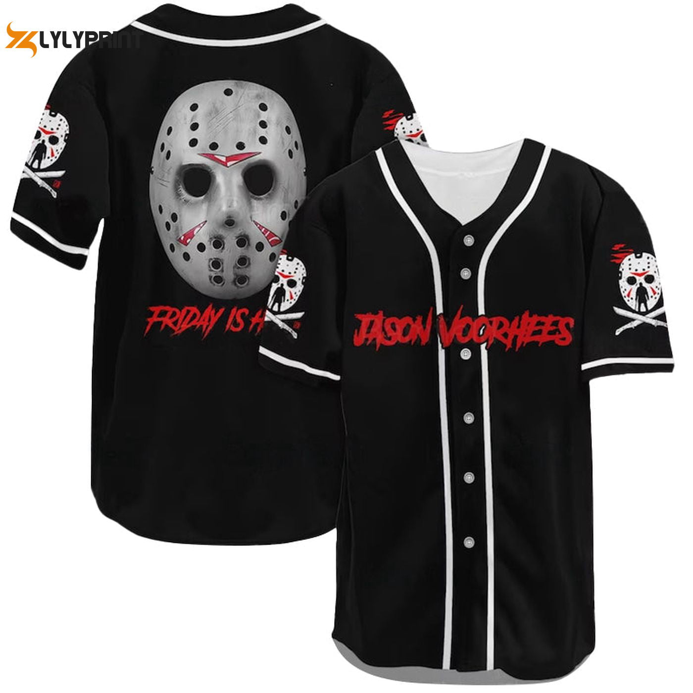 Friday Is Halloween Jason Voorhees Baseball Jersey - Gift for Men Women - Gift for Men Women - lylyprint.com