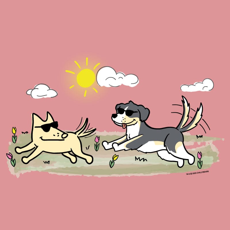 Frolicking Friends - Ladies T-Shirt V-Neck
