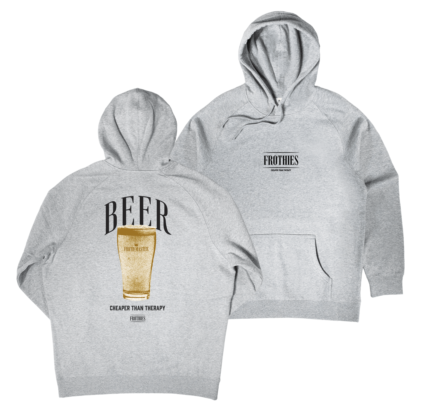 Beer Hoodie Grey