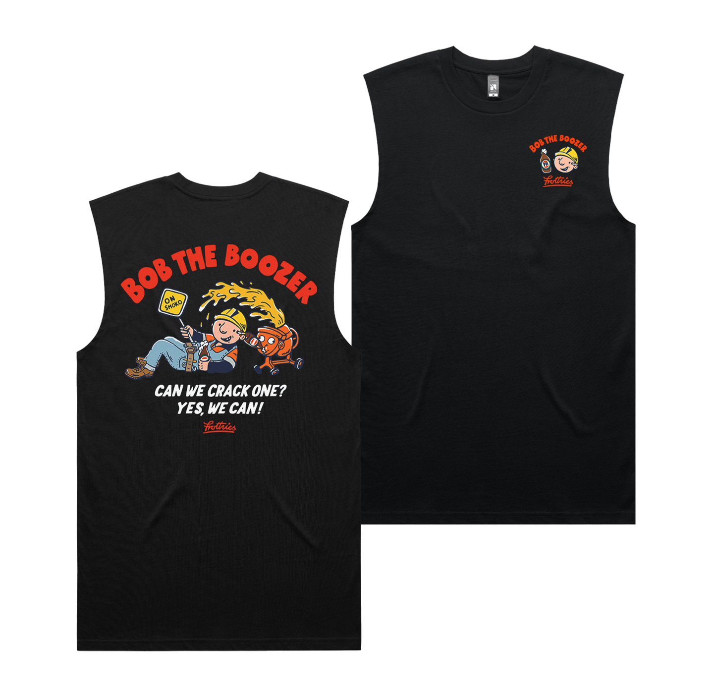 Bob The Boozer Muscle Tee Black