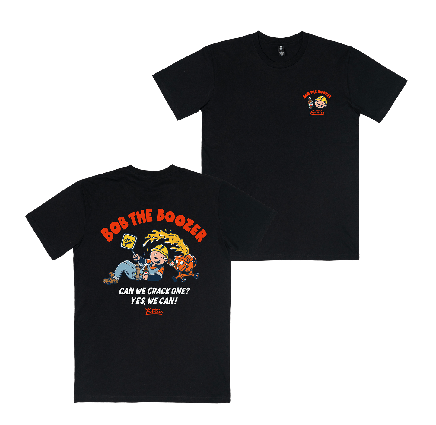 Bob The Boozer Tee Black