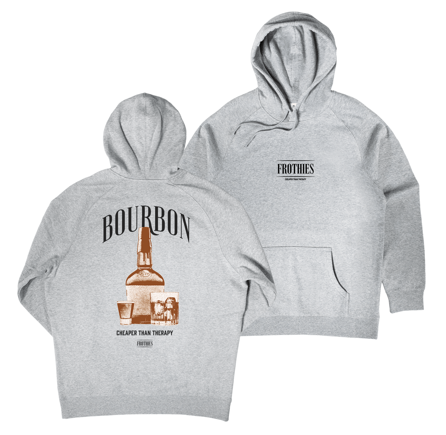 Bourbon Hoodie Grey