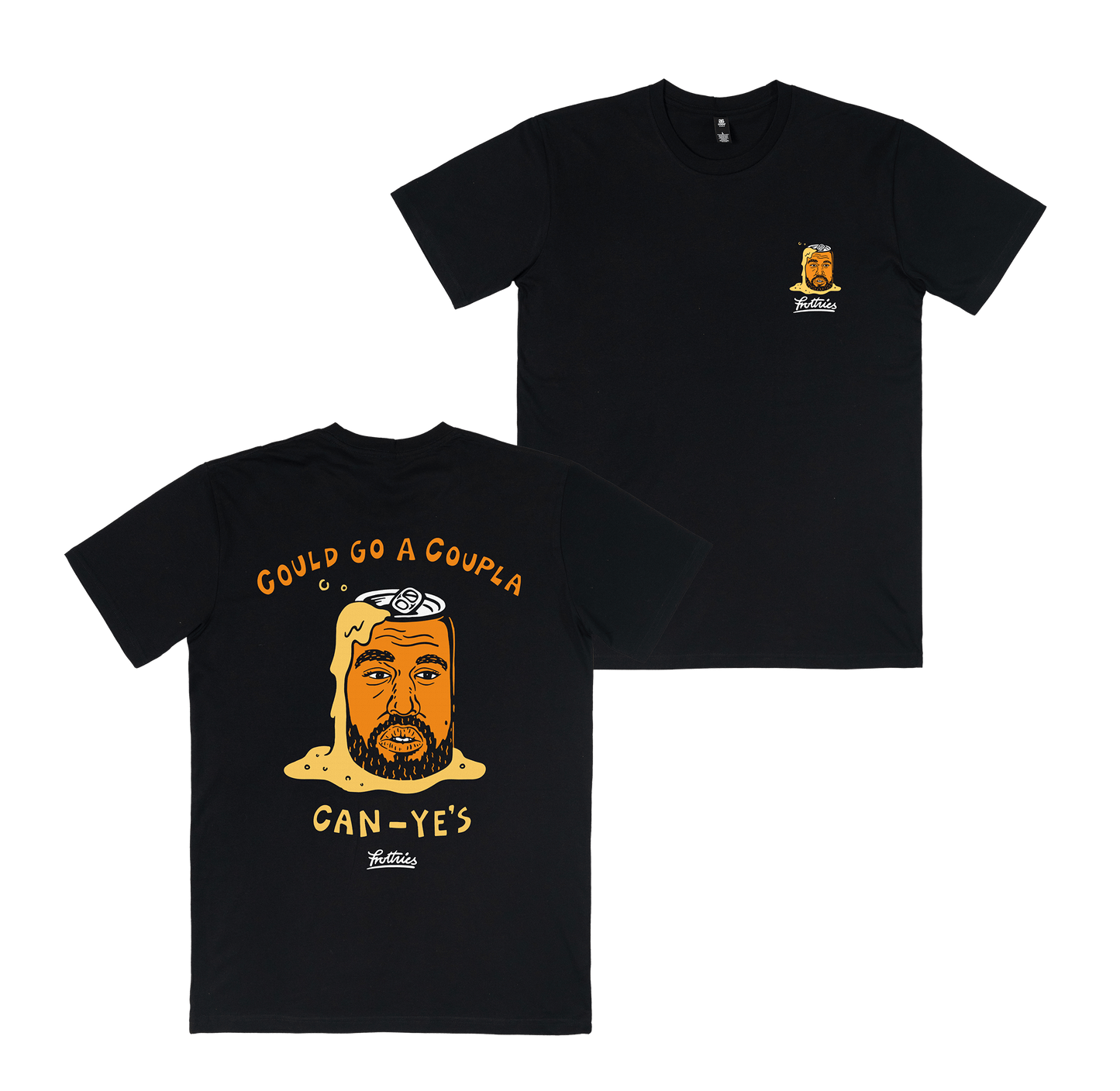 Can-ye West Tee Black