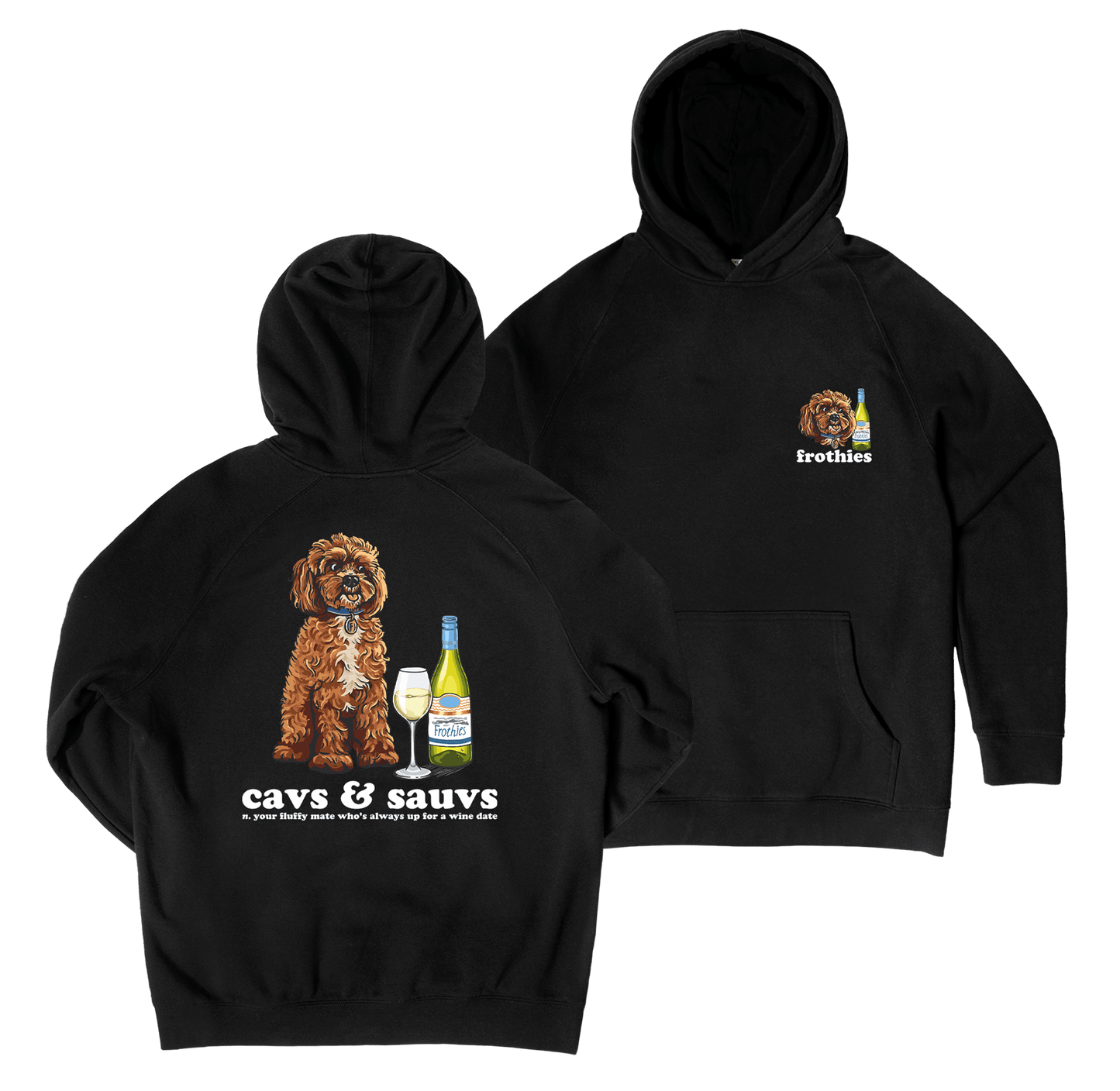 Cavs & Sauvs Hoodie Black