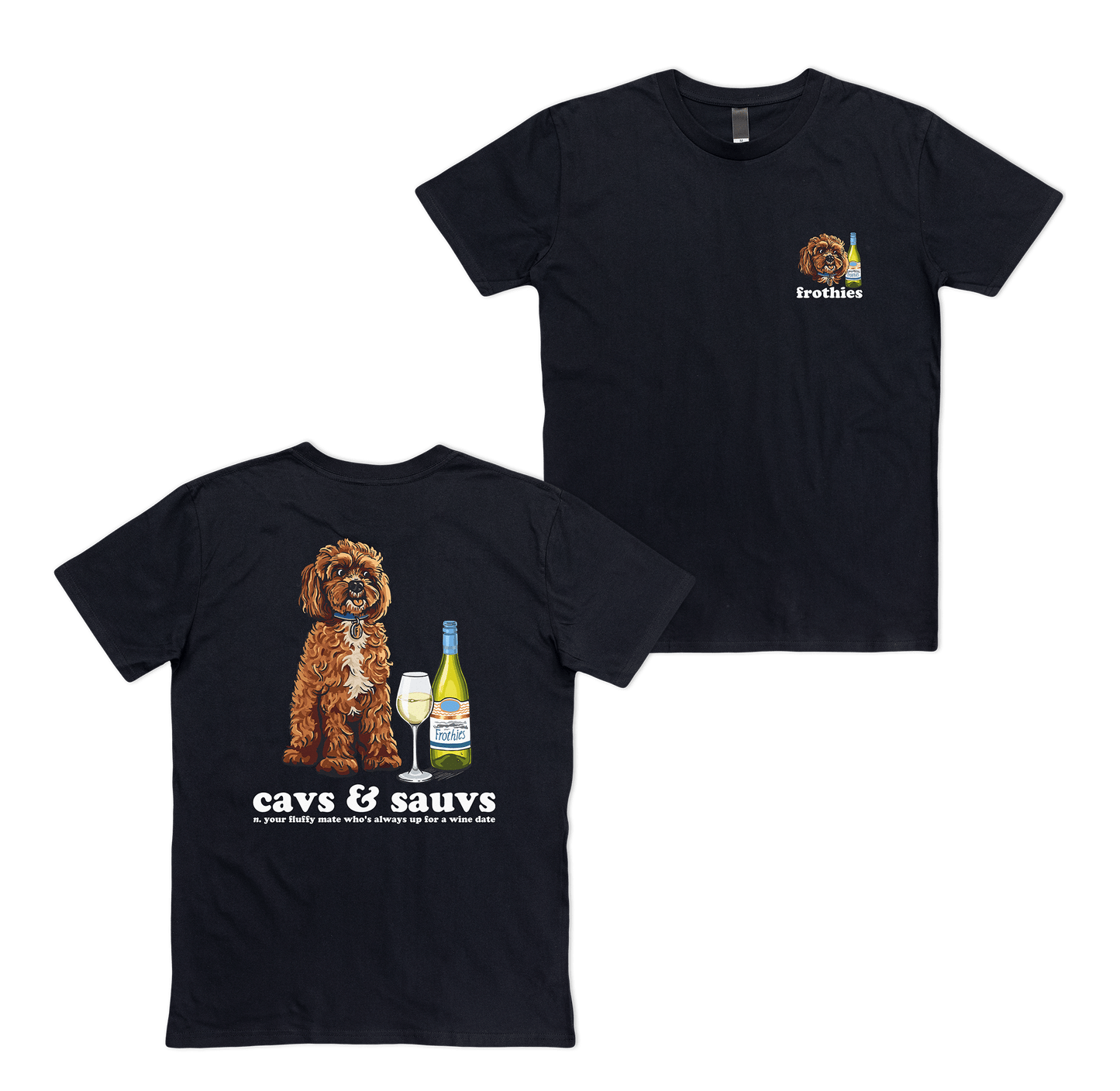 Cavs & Sauvs Tee Black