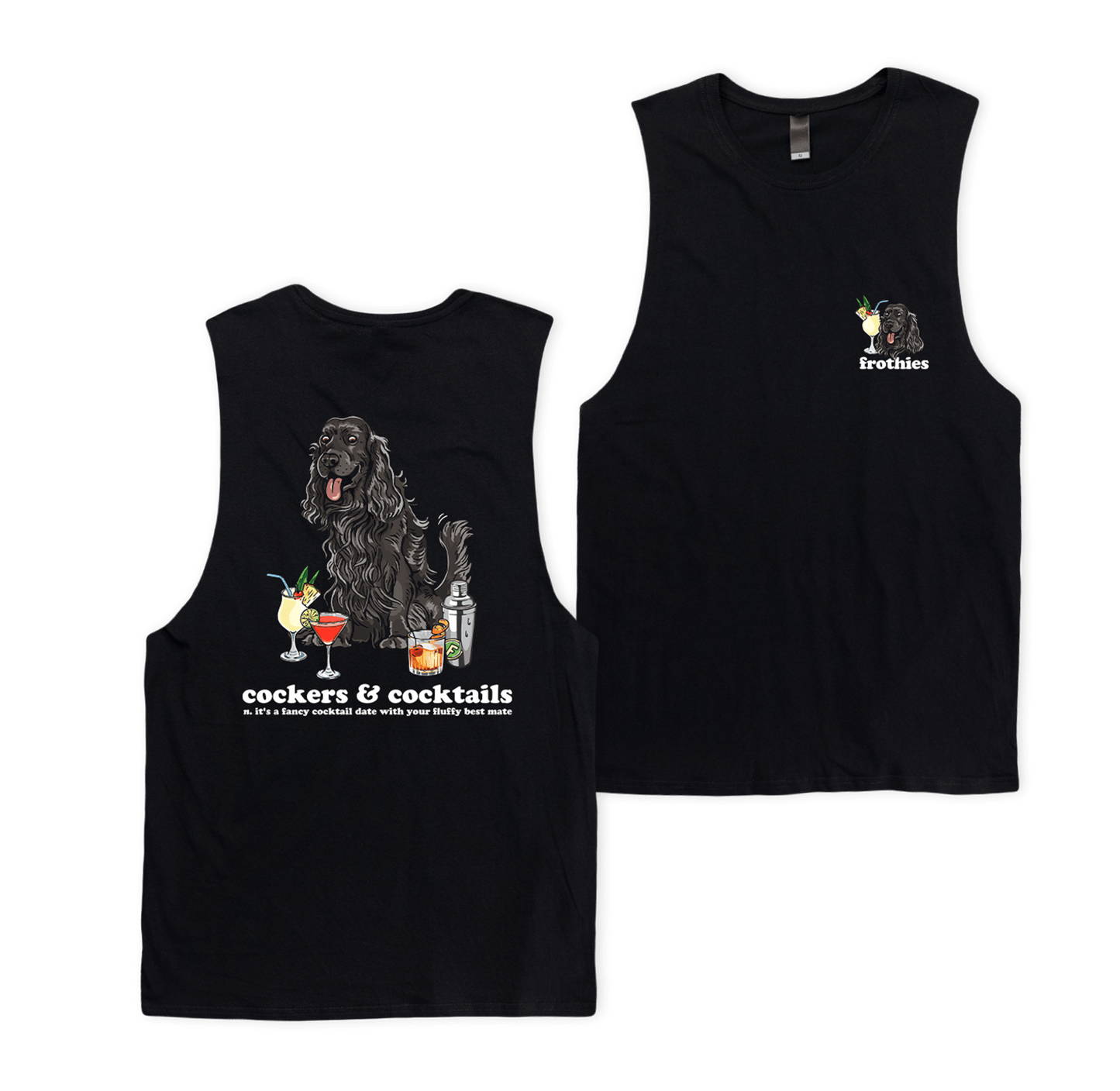 Cockers & Cocktails Muscle Tee