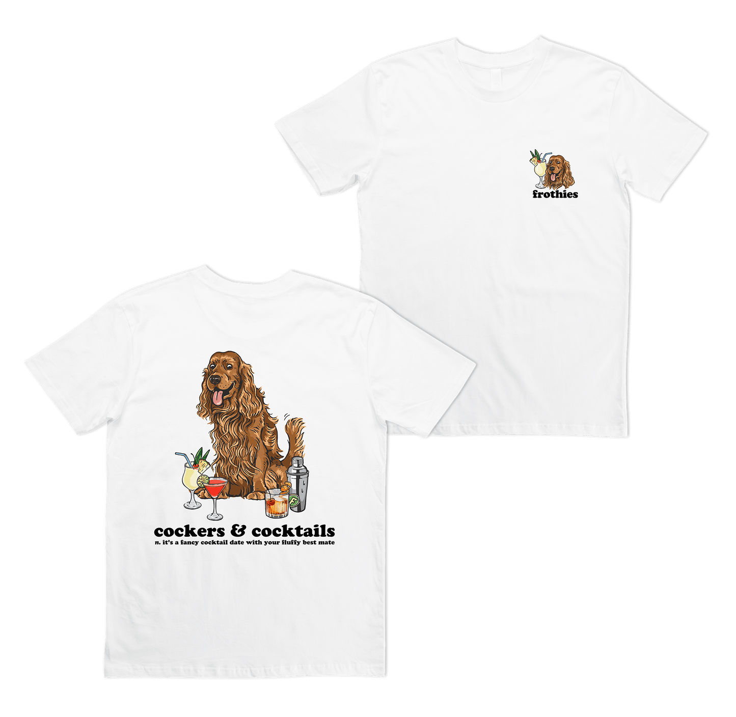 Cockers & Cocktails Tee