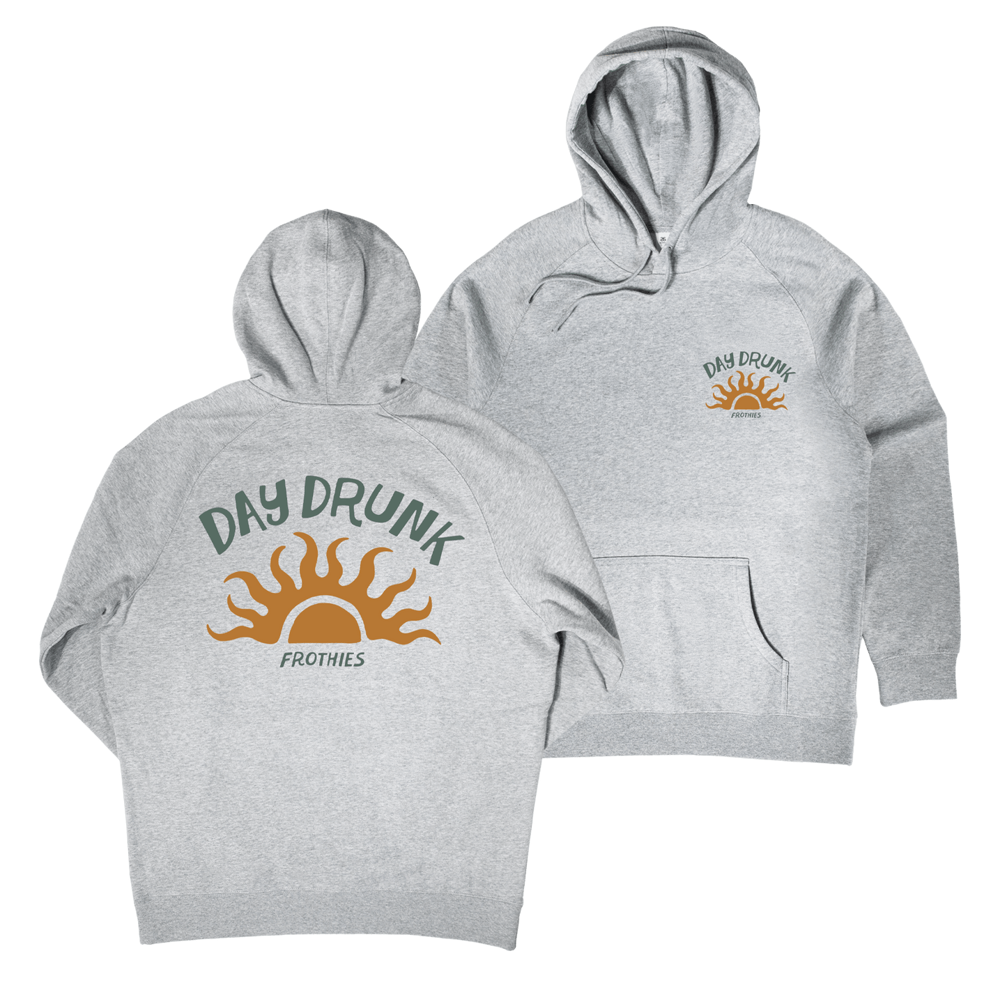 Day Drunk Hoodie Grey