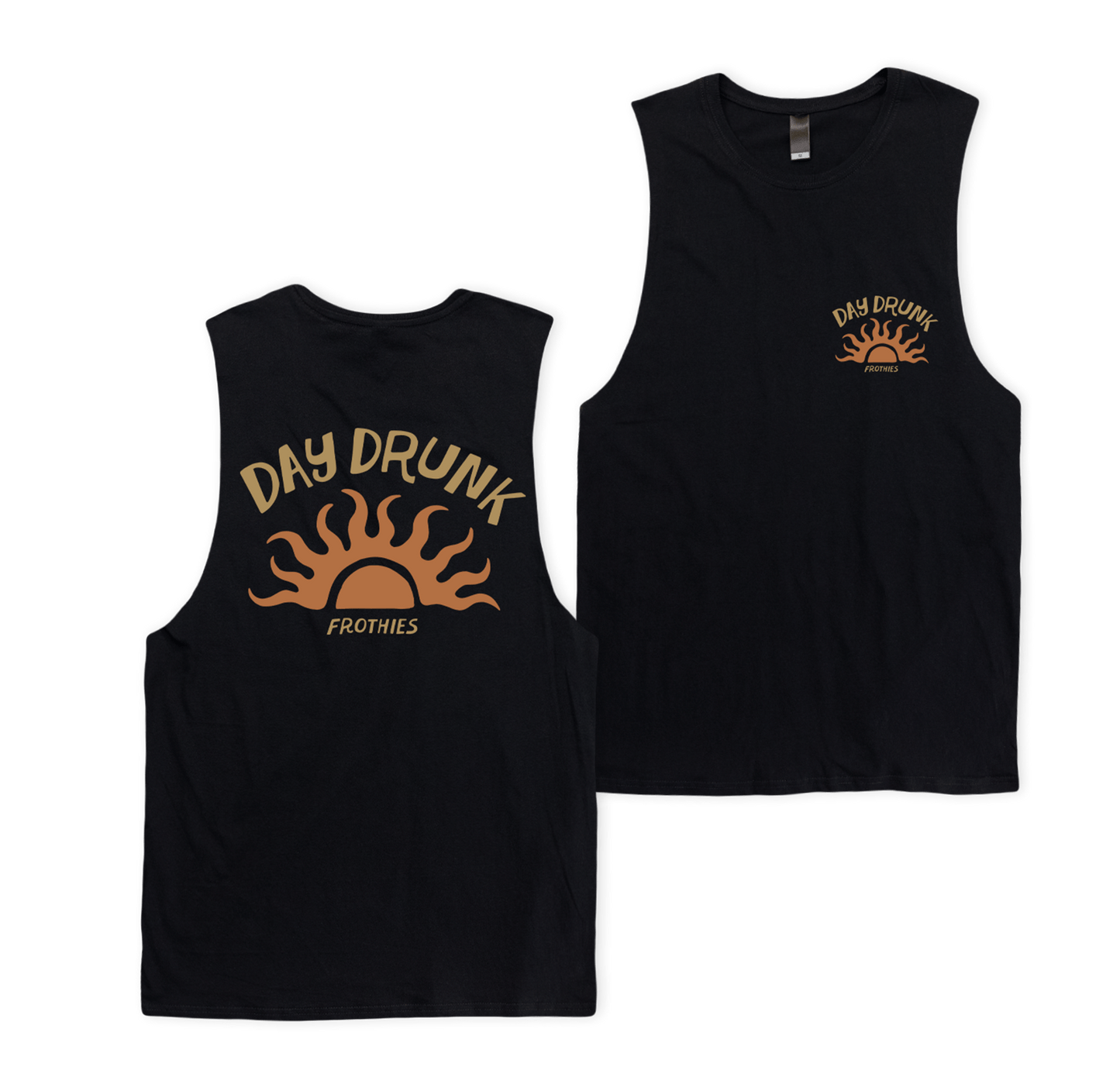 Day Drunk Muscle Tee Black