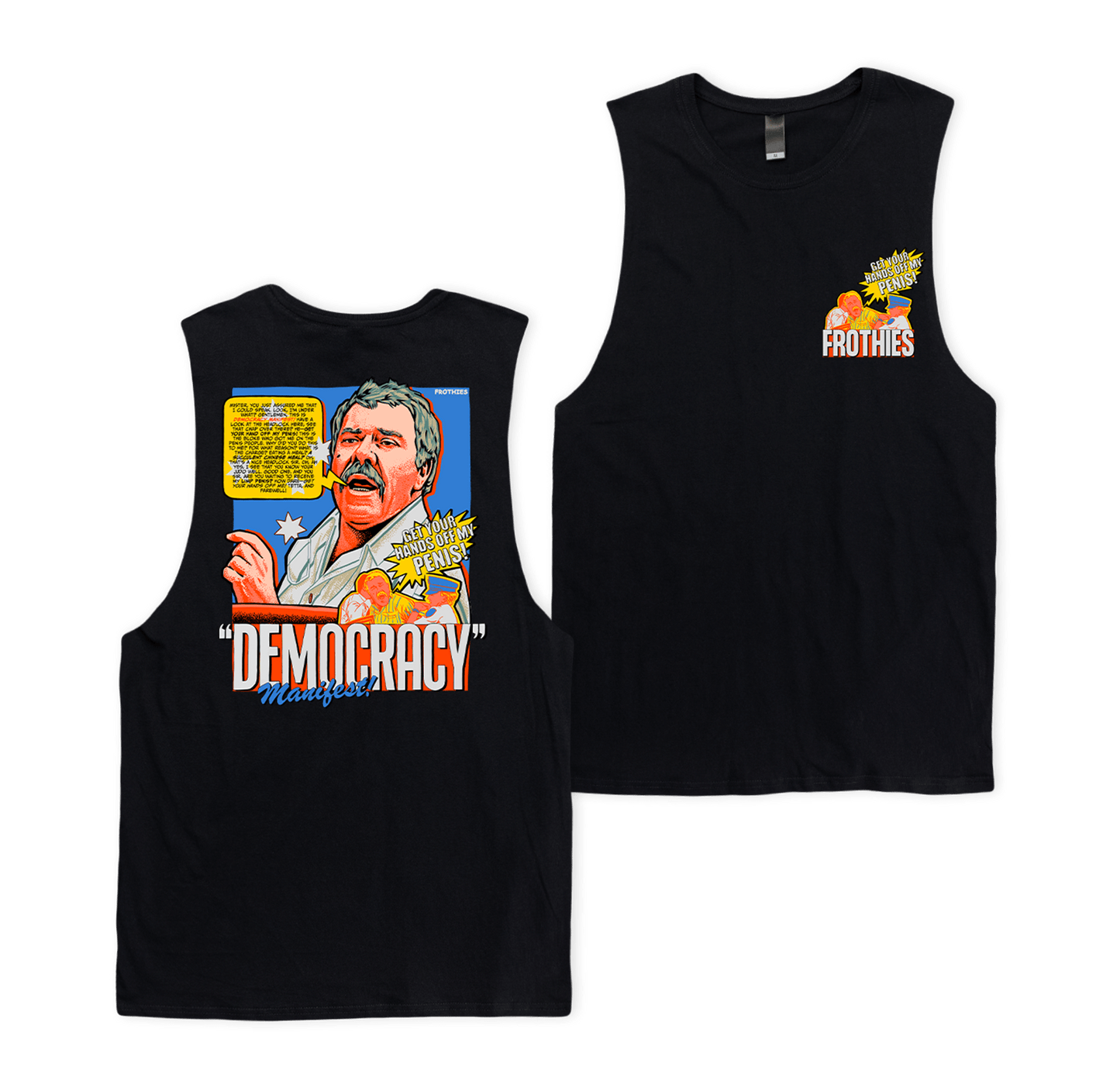 Democracy Manifest Muscle Tee Black