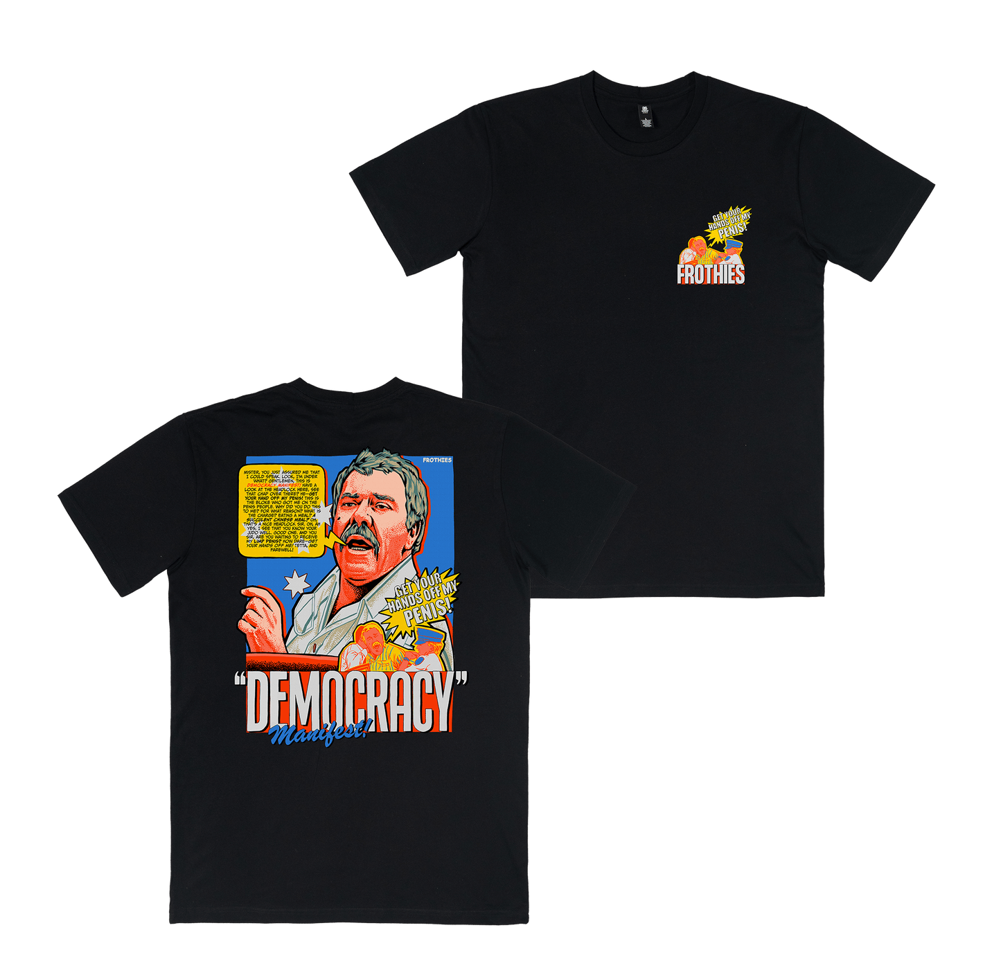 Democracy Manifest Tee Black