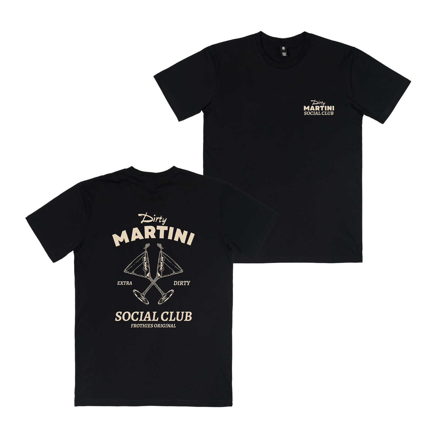 Dirty Martini Social Club Tee Black