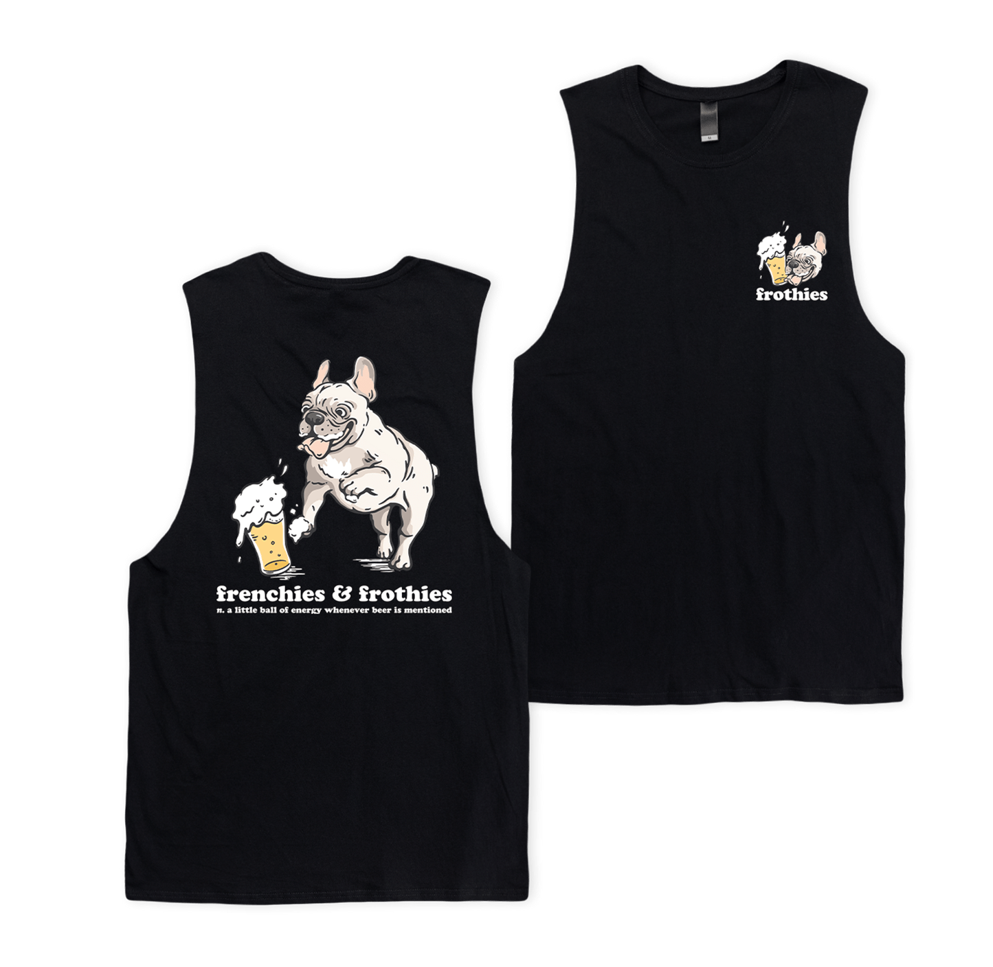 Frenchies & Frothies Muscle Tee