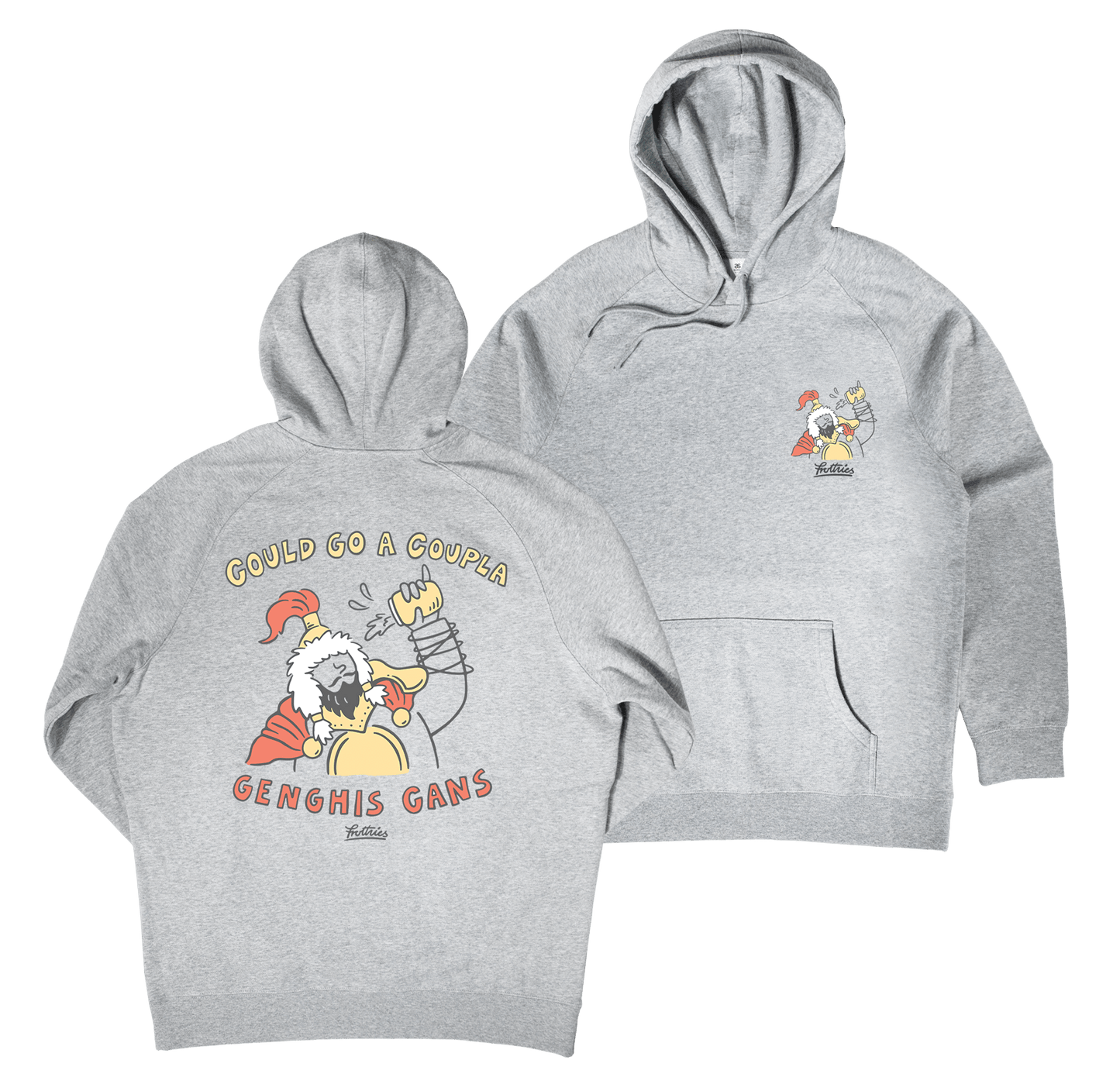 Genghis Cans Hoodie Grey