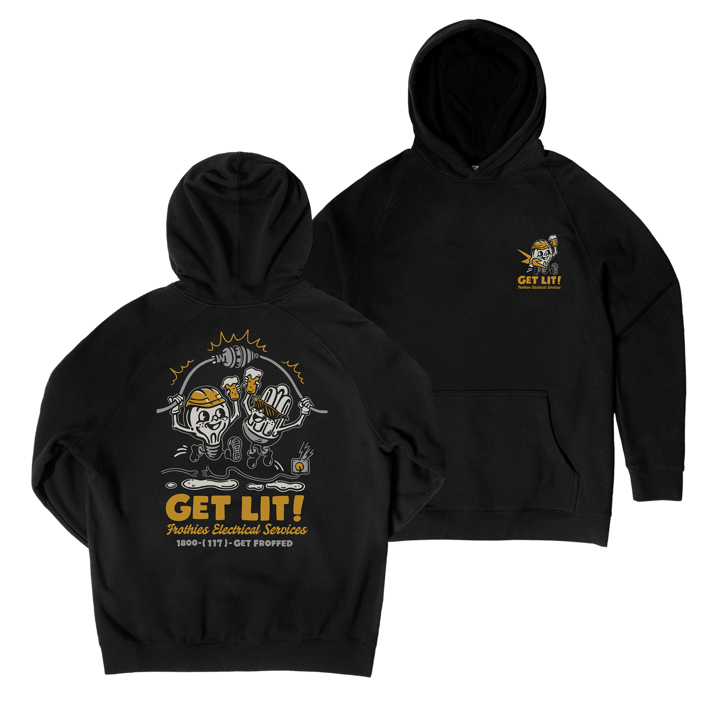 Get Lit Hoodie Black