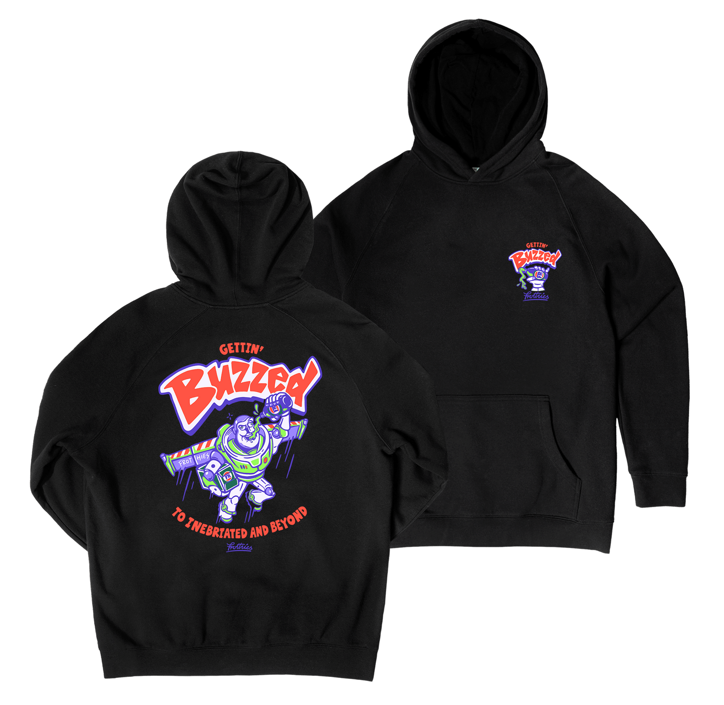 Gettin' Buzzed Hoodie Black
