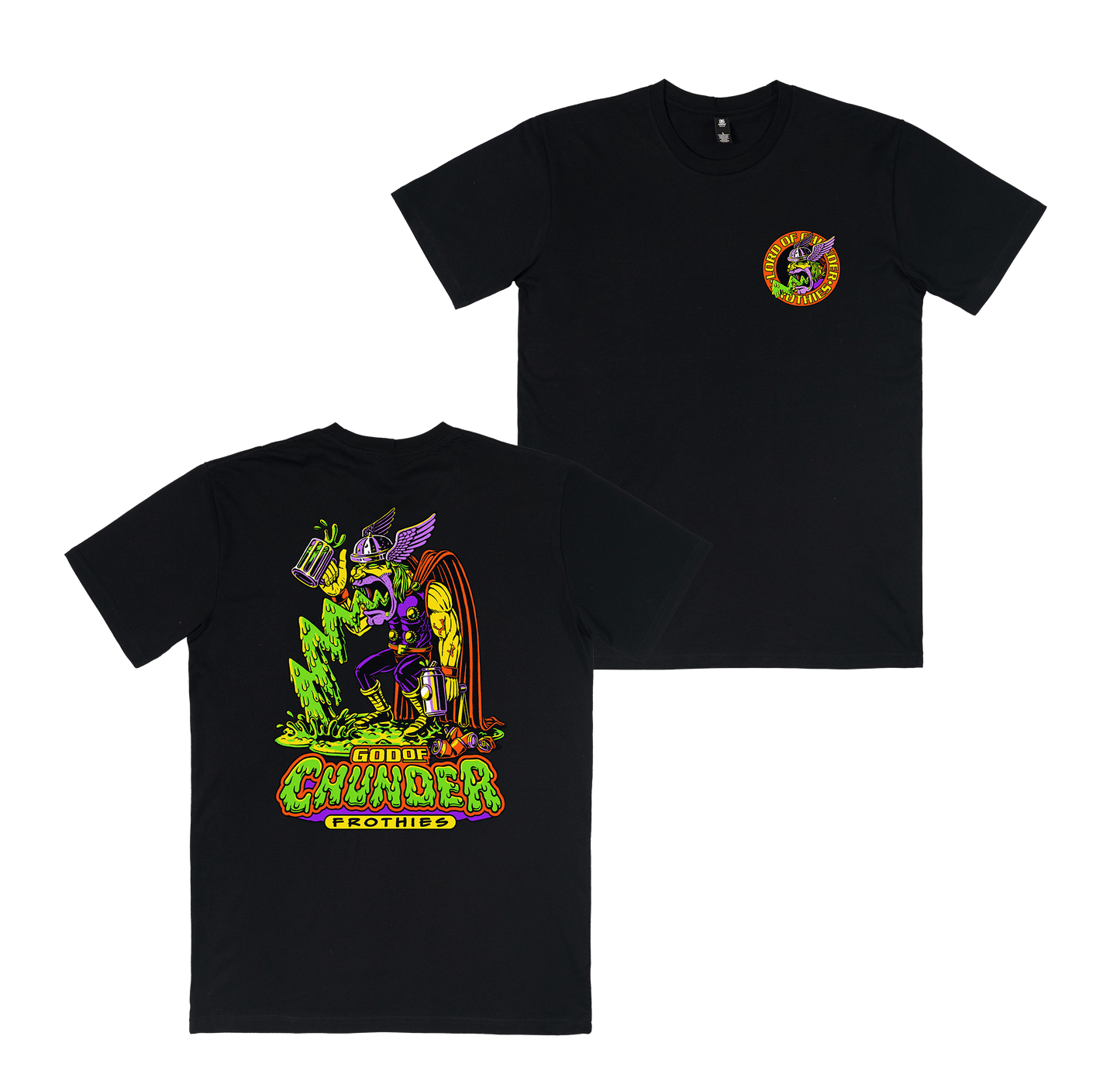 God of Chunder Tee Black