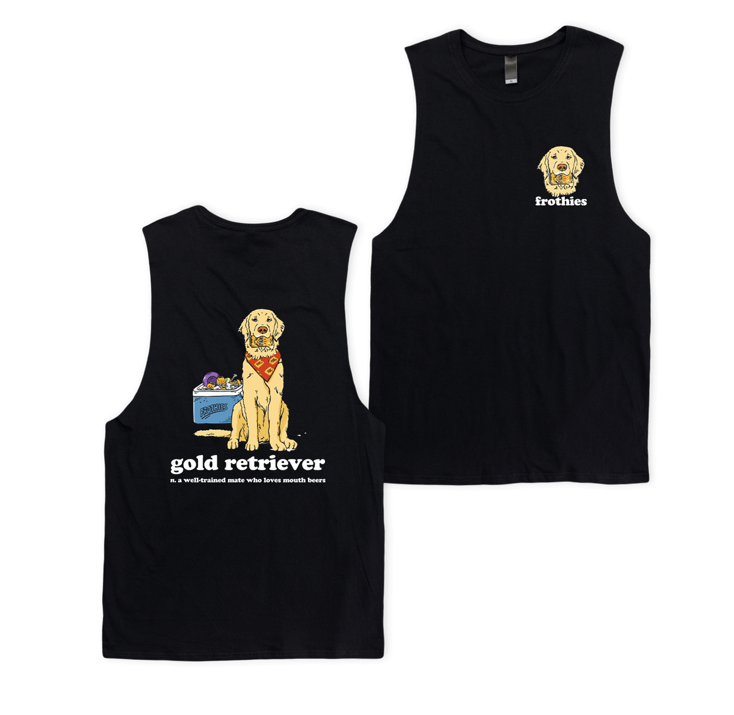 Gold Retriever Muscle Tee