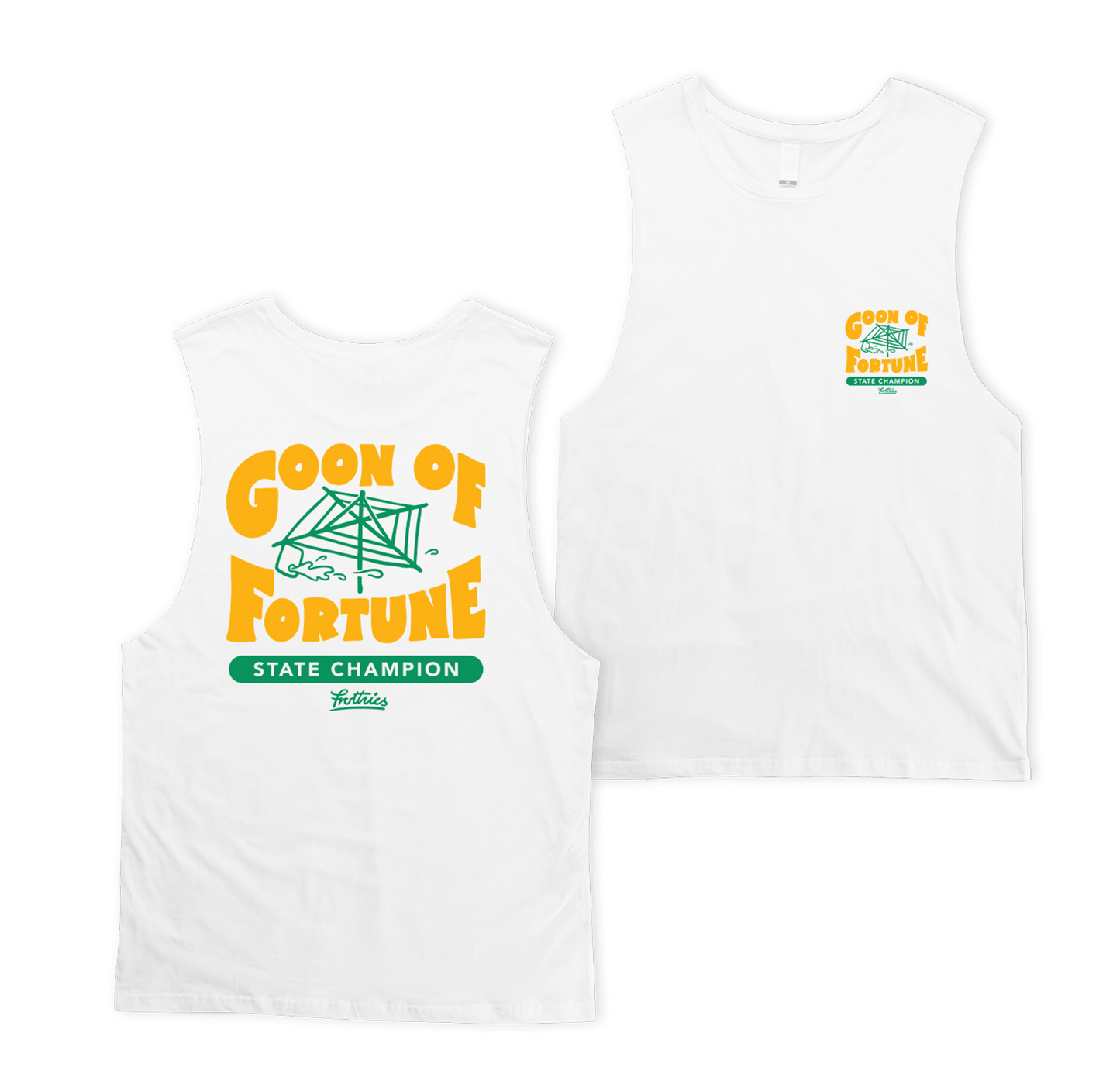 Goon State Champion Muscle Tee White