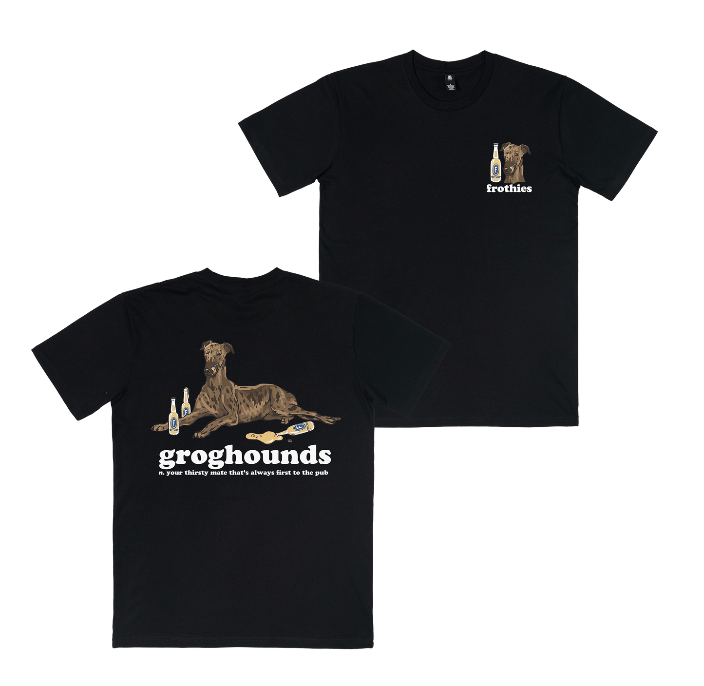 Groghounds Tee Black