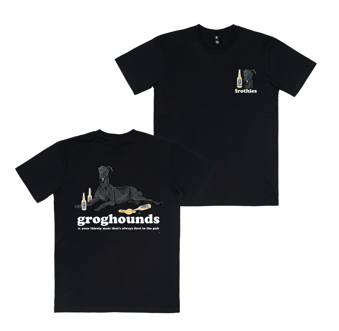 Groghounds Tee Black