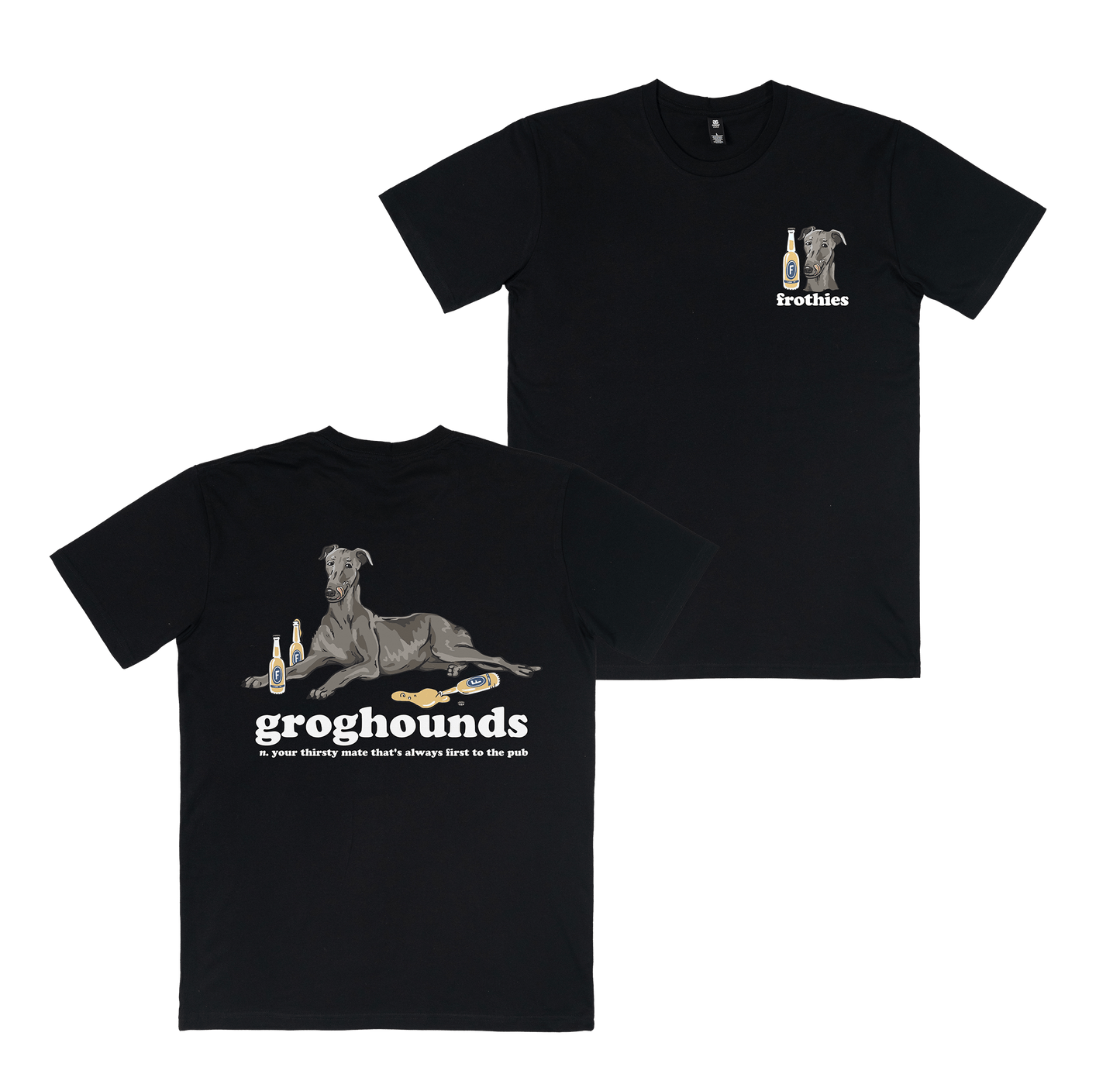 Groghounds Tee Black