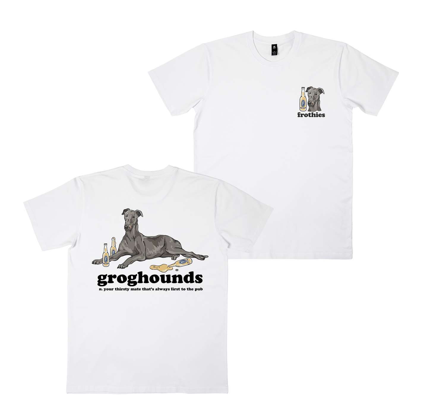 Groghounds Tee White