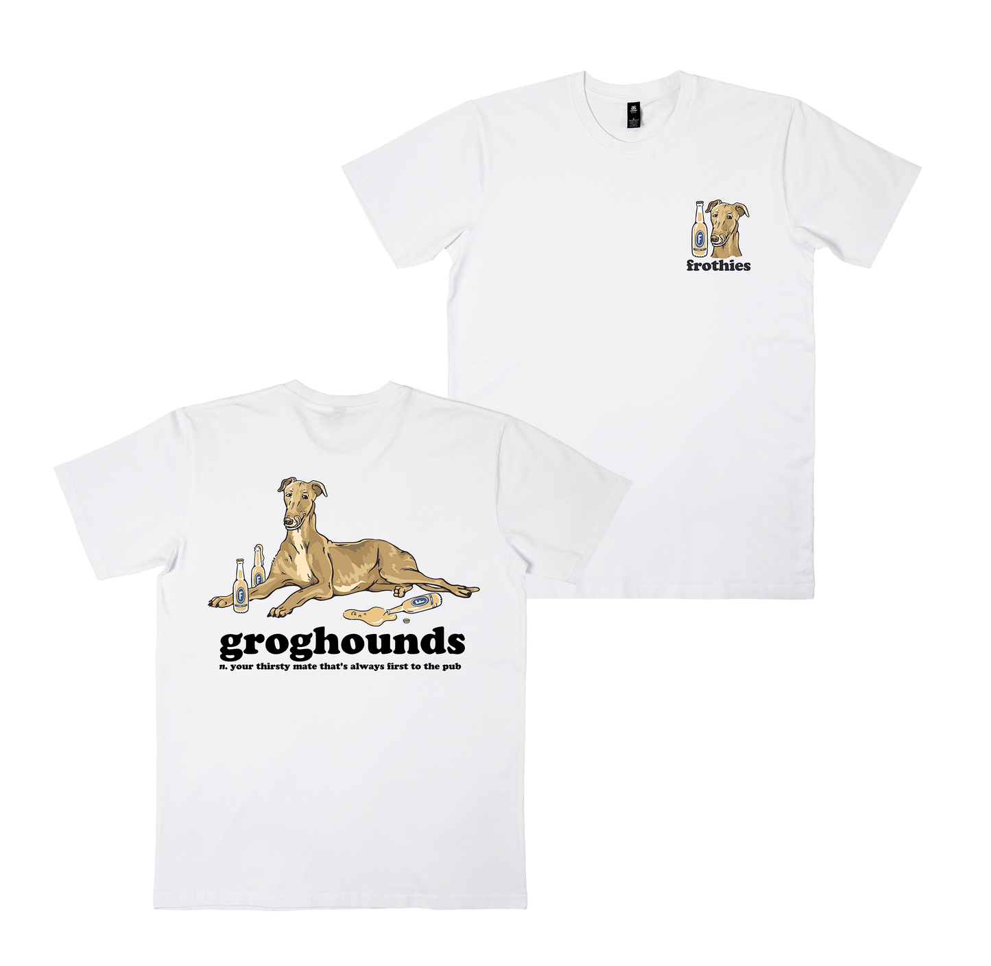 Groghounds Tee White
