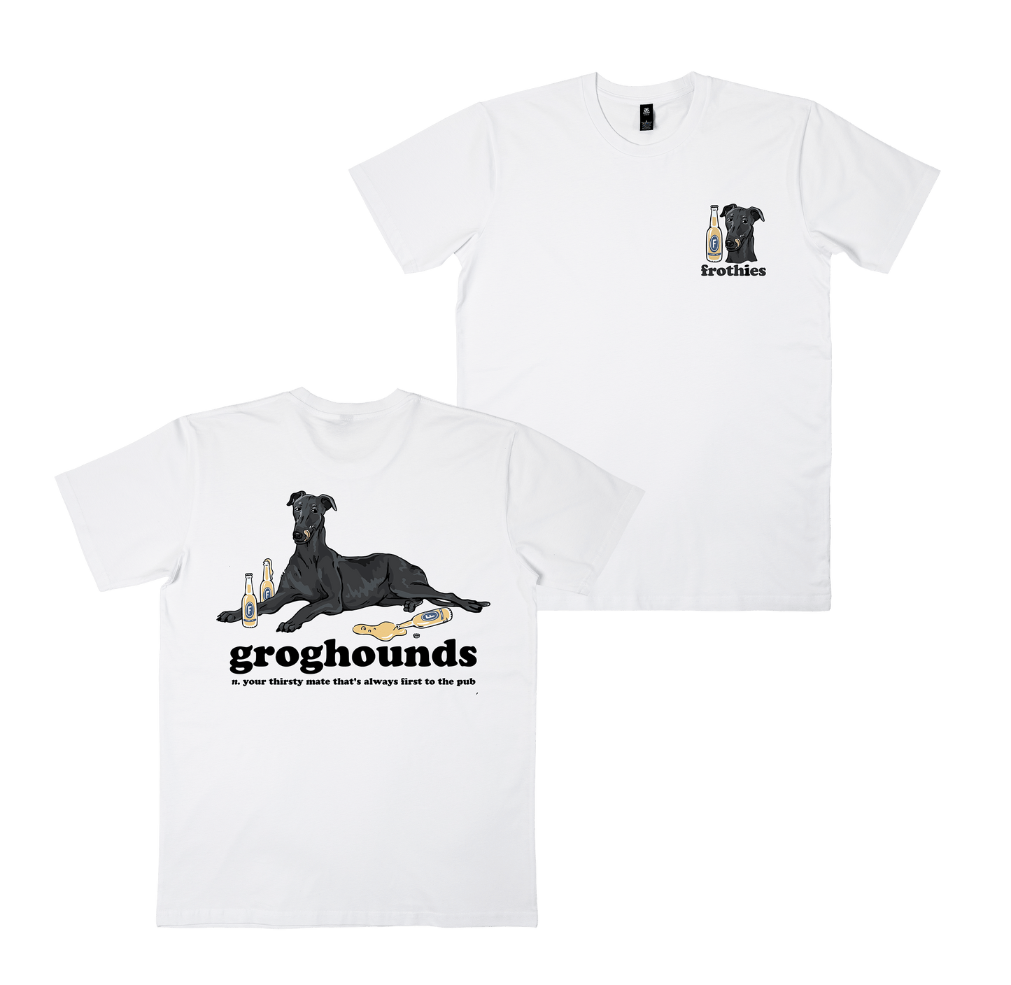 Groghounds Tee White