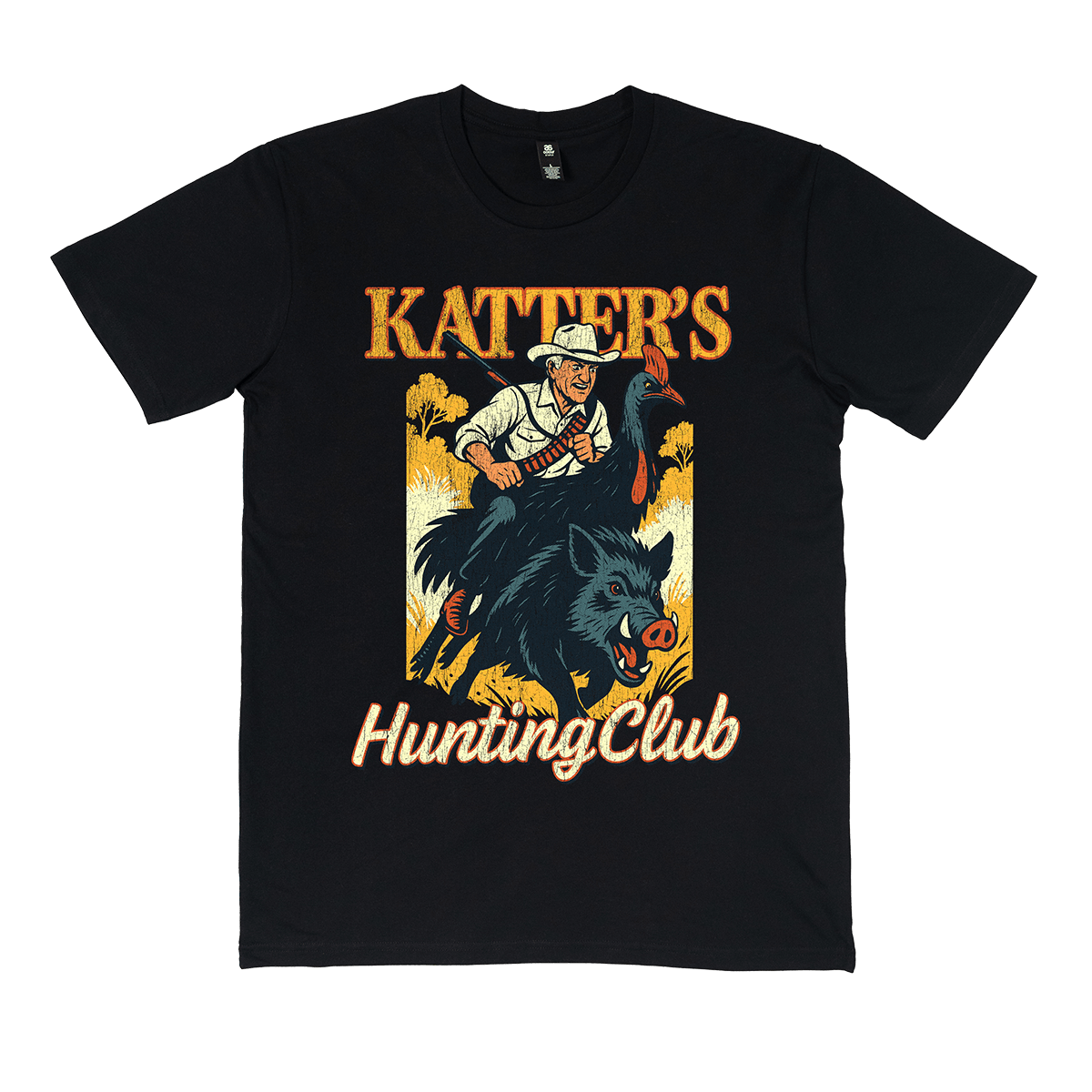 Katter's Hunting Club Tee Black