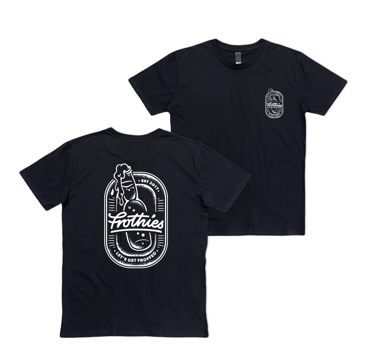 Let's Get Froffed Tee Black