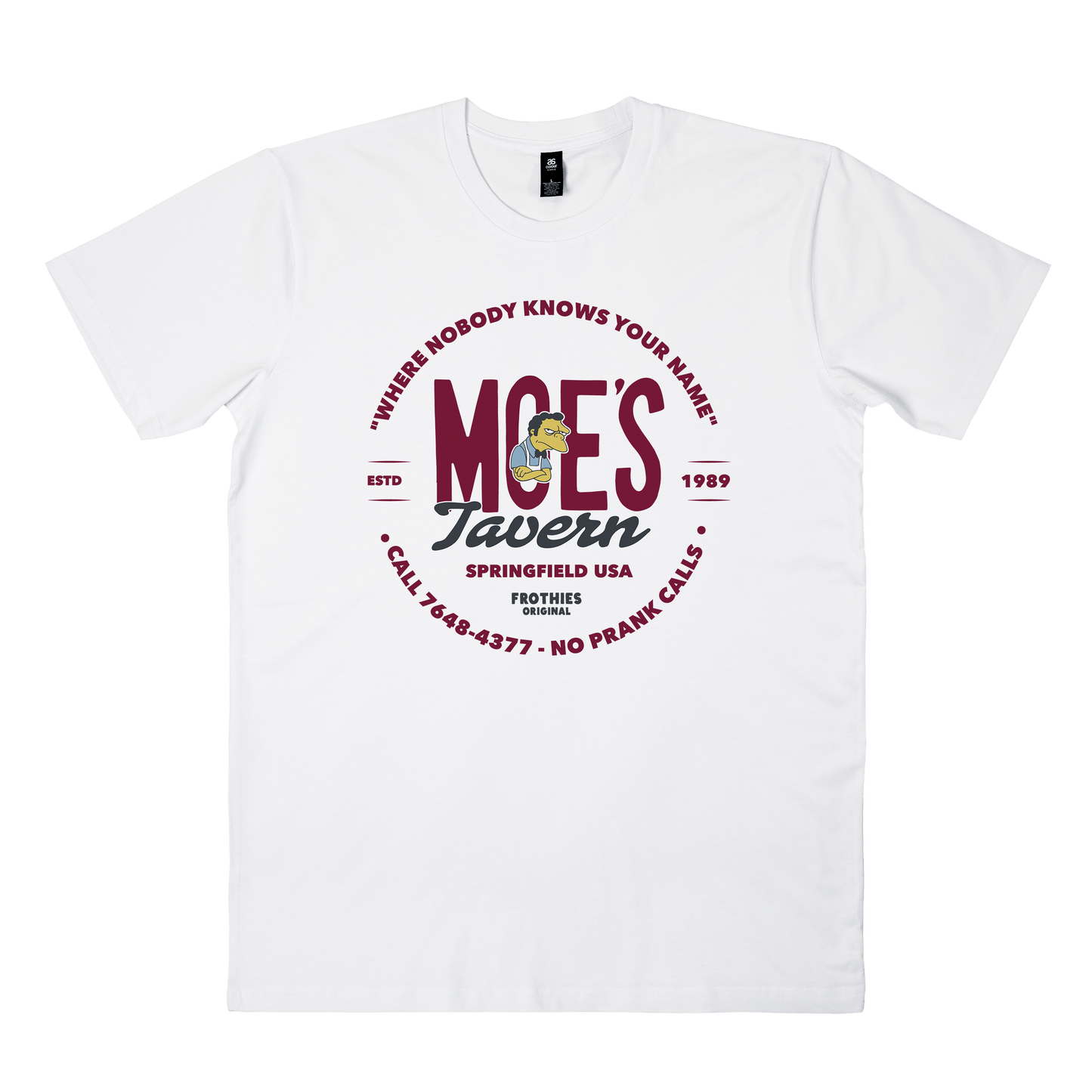 Moe's Tavern Tee White