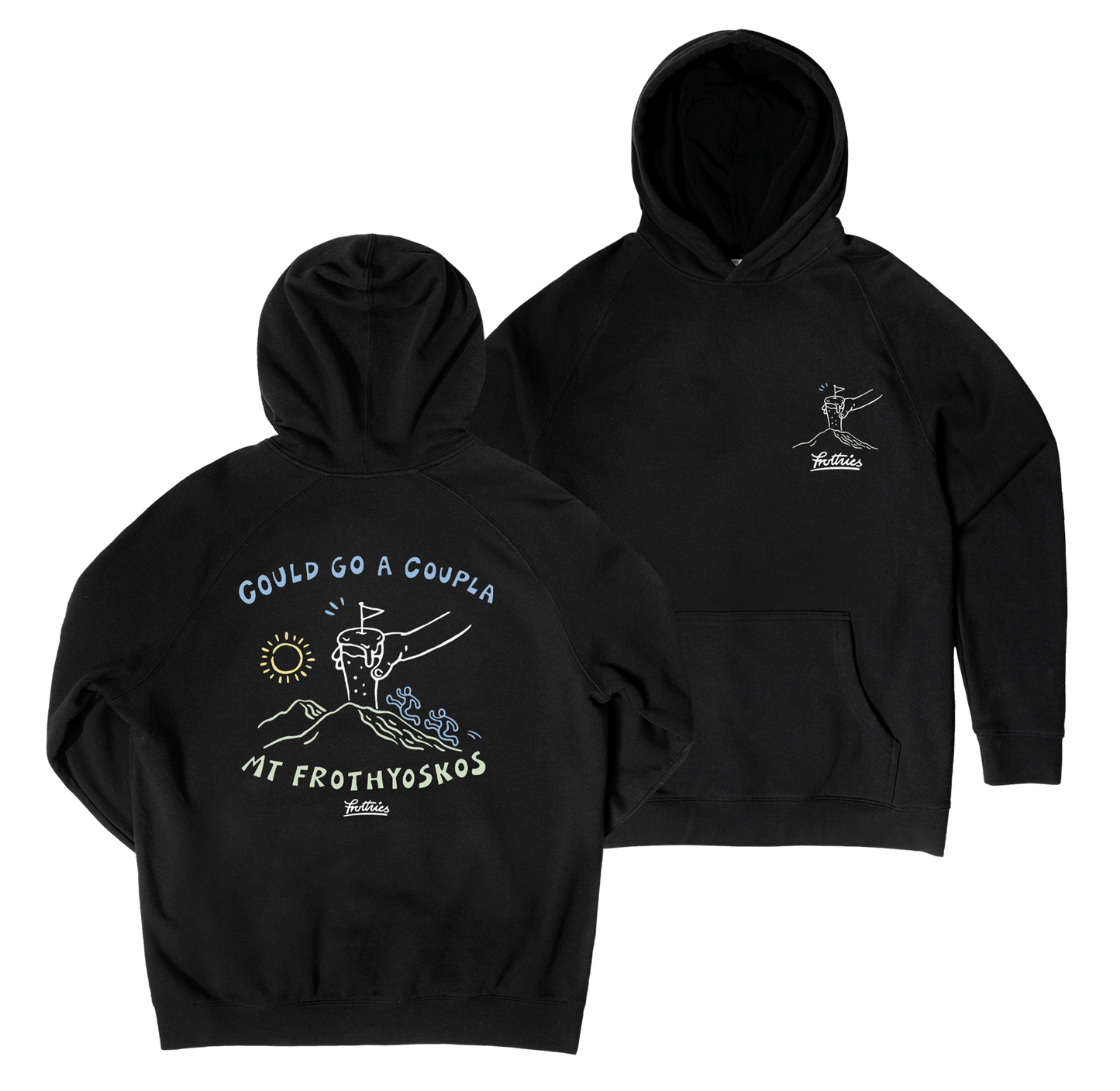 Mt Frothyosko Hoodie Black