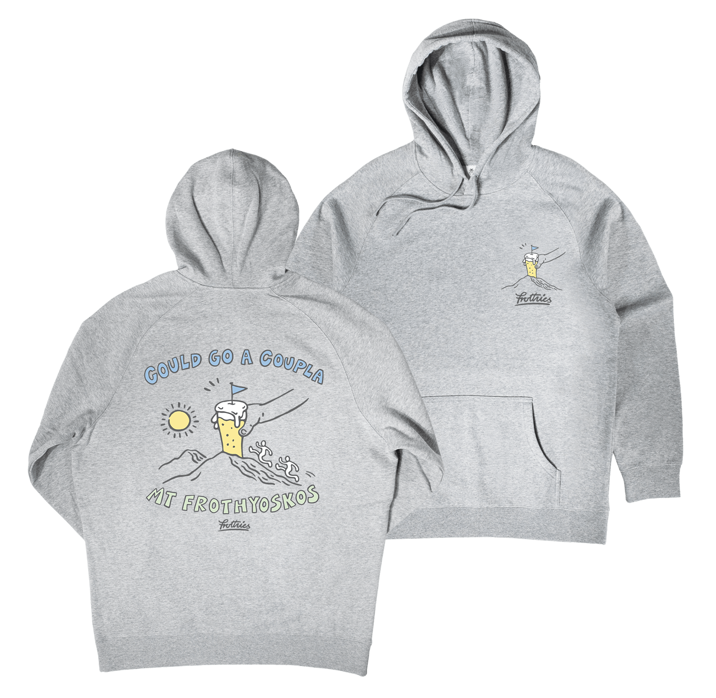 Mt Frothyosko Hoodie Grey