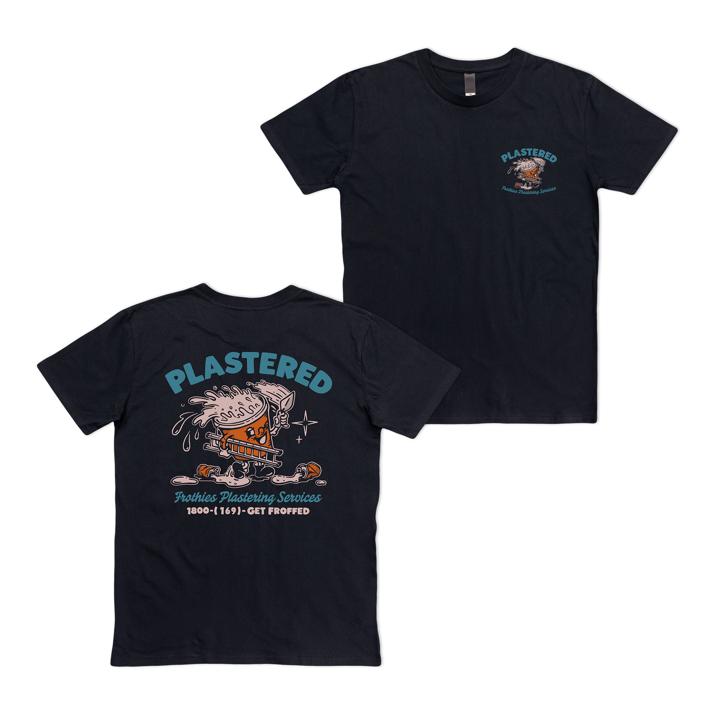 Plastered Tee Black