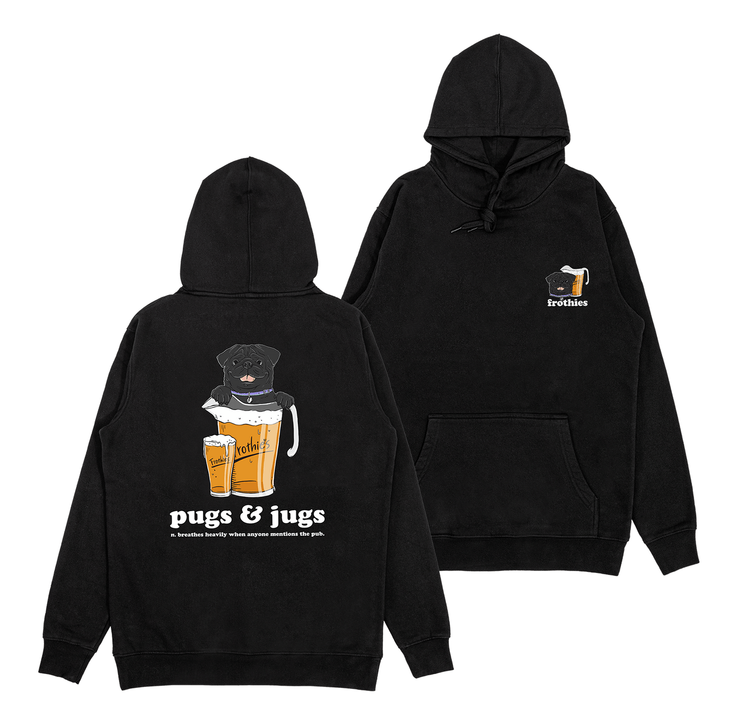 Pugs & Jugs Hoodie