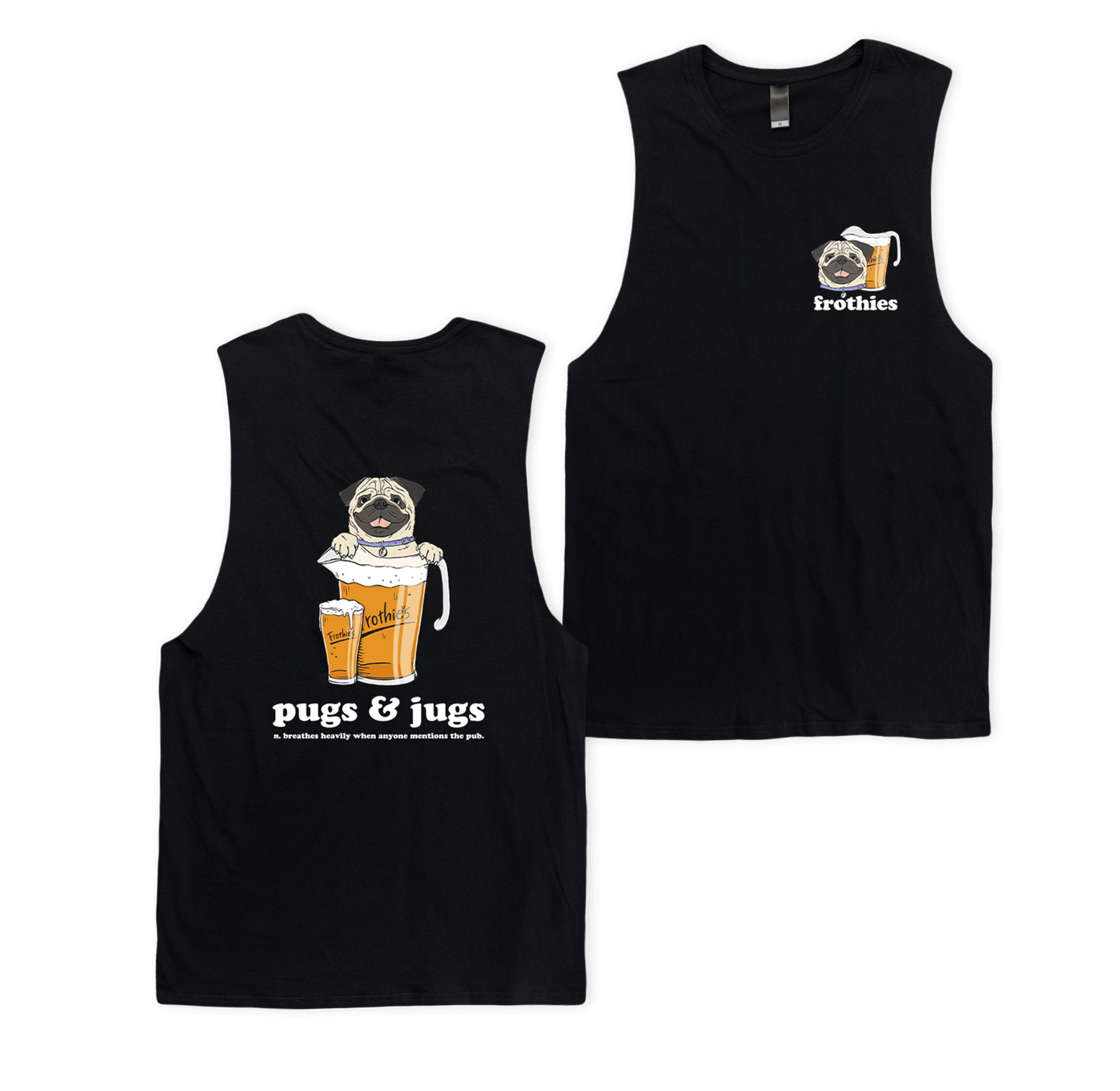 Pugs & Jugs Muscle Tee