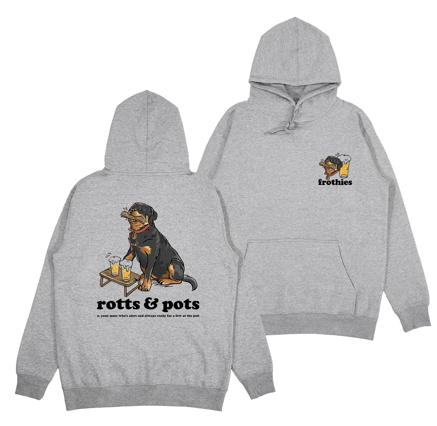 Rotts & Pots Hoodie Black