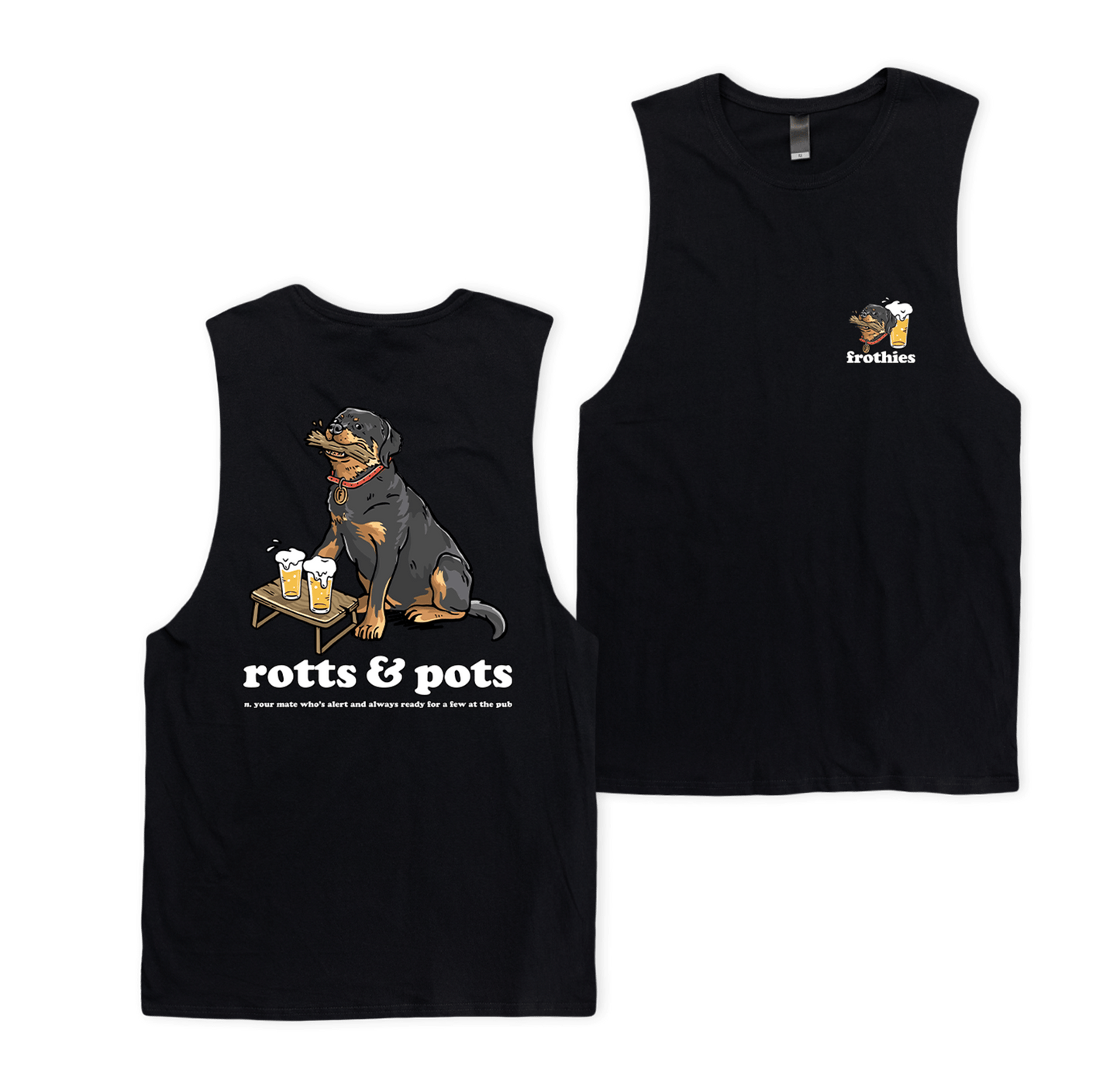 Rotts & Pots Muscle Tee
