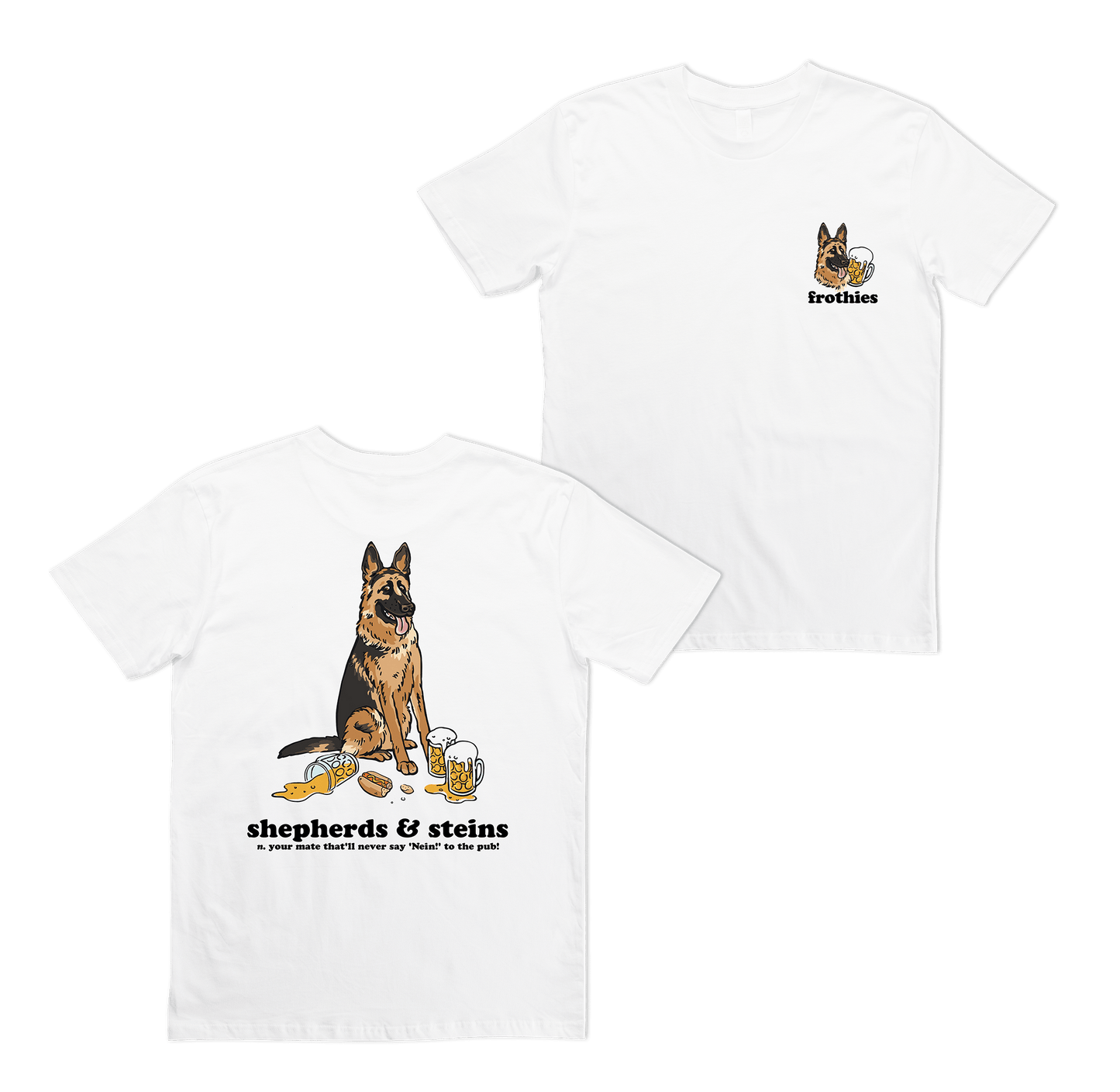 Shepherds and Steins Tee White