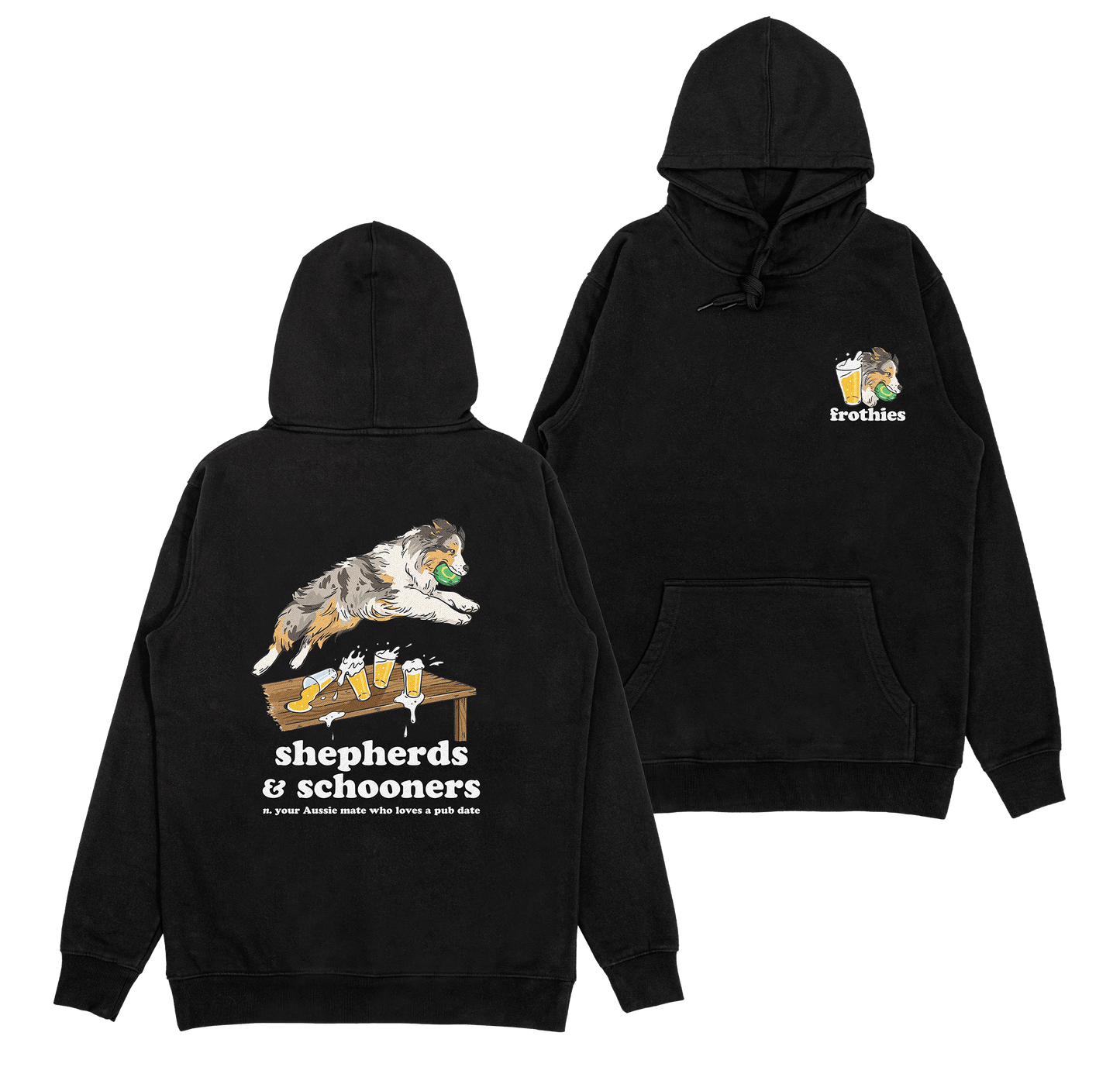 Shepherds & Schooners Hoodie Black
